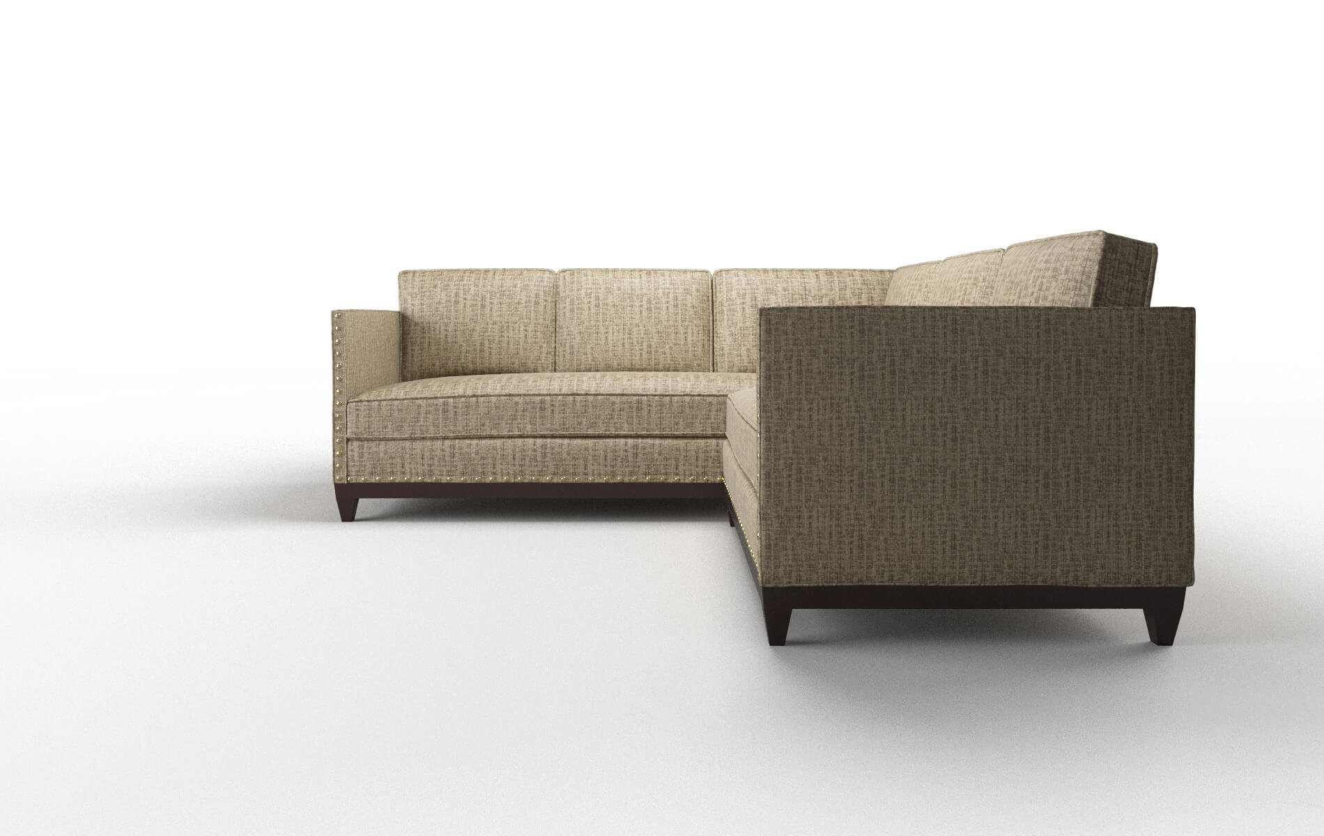 Florence Venus Mocha Sectional espresso legs 5