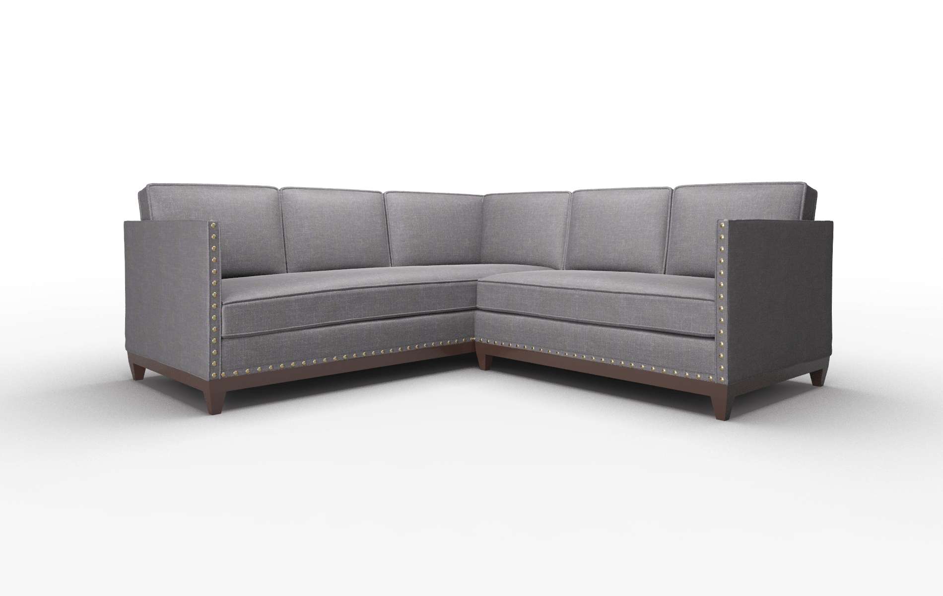 Florence Venus Onyx Sectional espresso legs 1