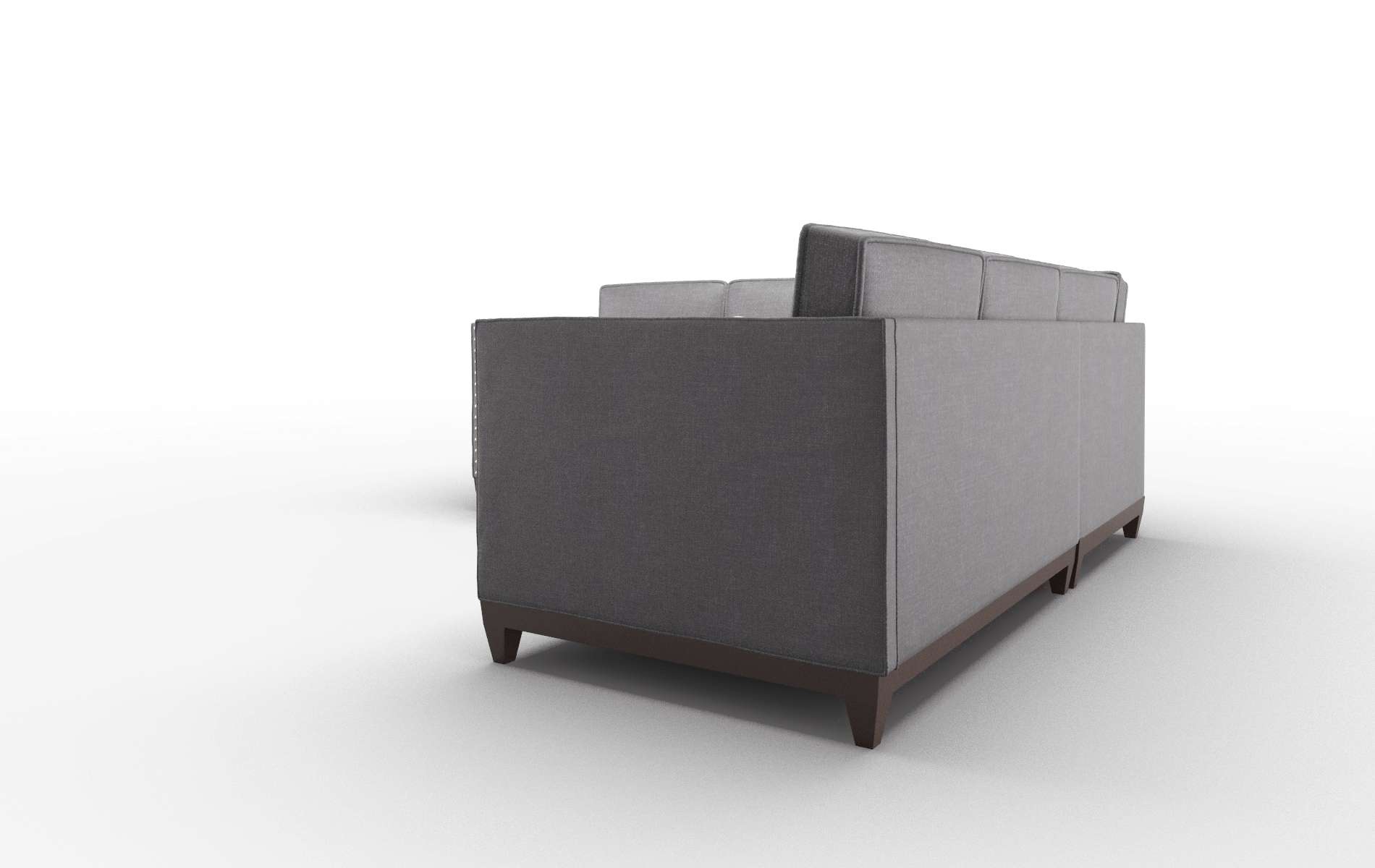 Florence Venus Onyx Sectional espresso legs 4