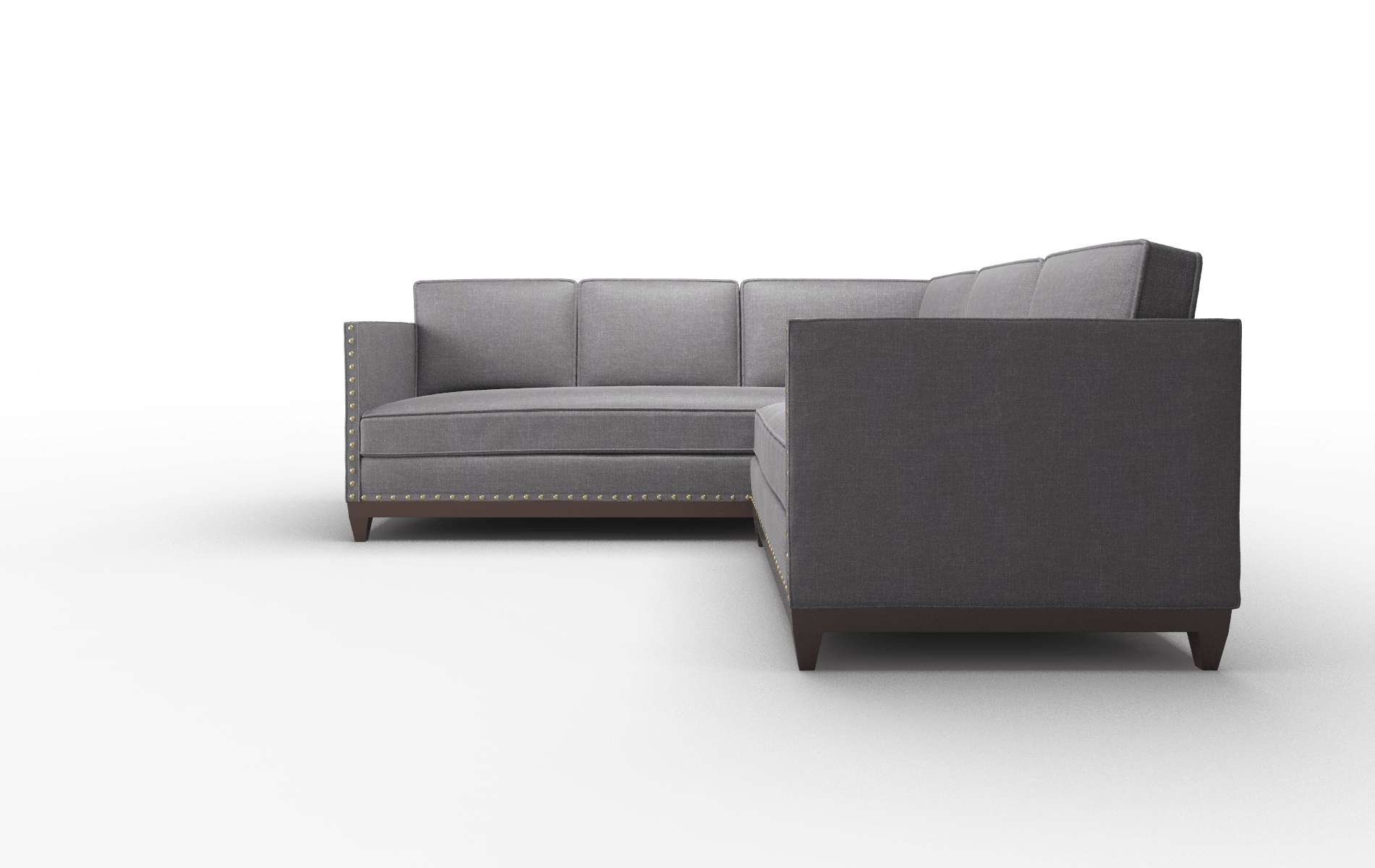 Florence Venus Onyx Sectional espresso legs 5