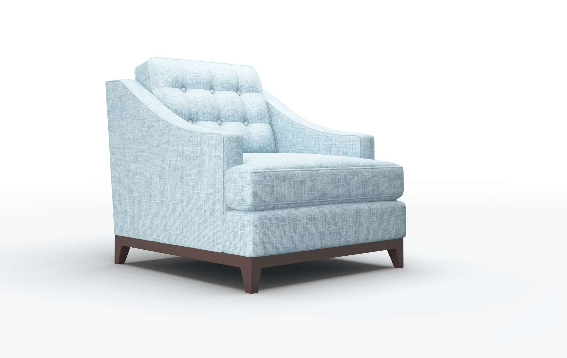 Geneva Atlas Turquoise Chair espresso legs 2