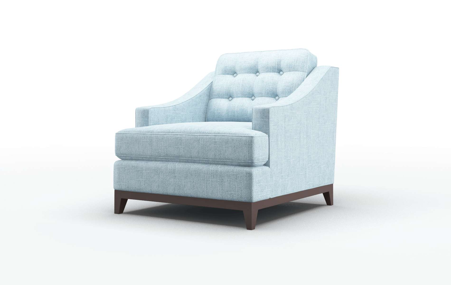 Geneva Atlas Turquoise Chair espresso legs 4