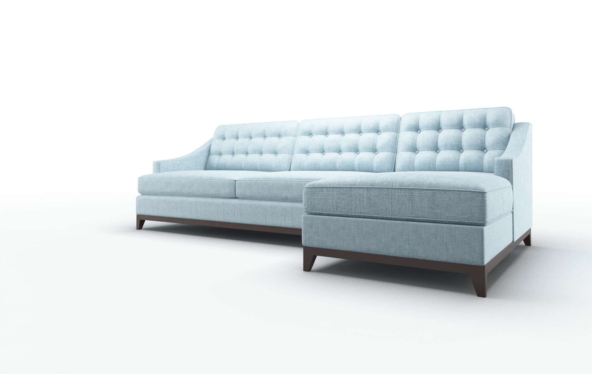 Geneva Atlas Turquoise Panel espresso legs 4
