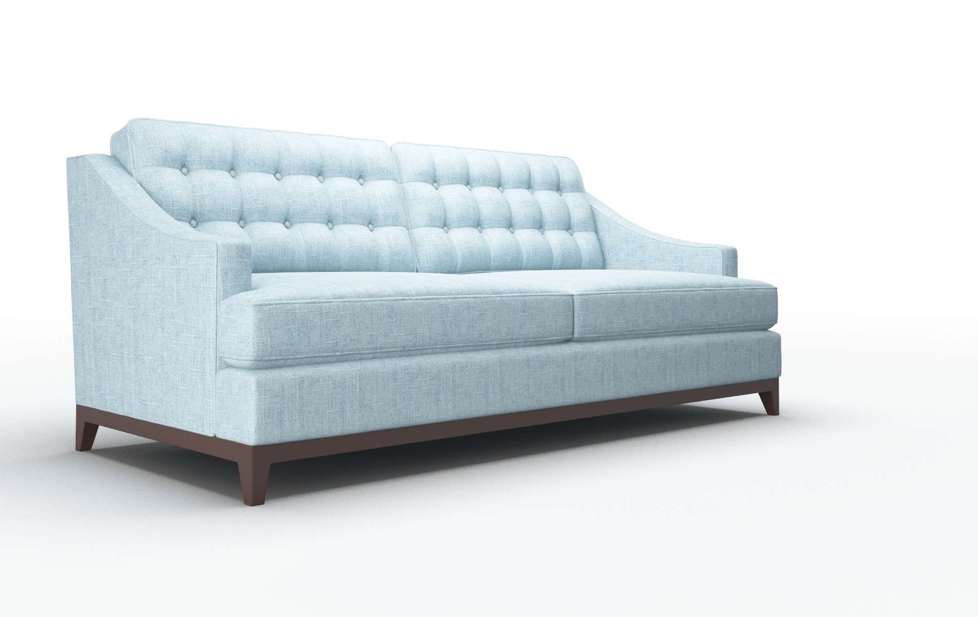 Geneva Atlas Turquoise Sofa espresso legs 2