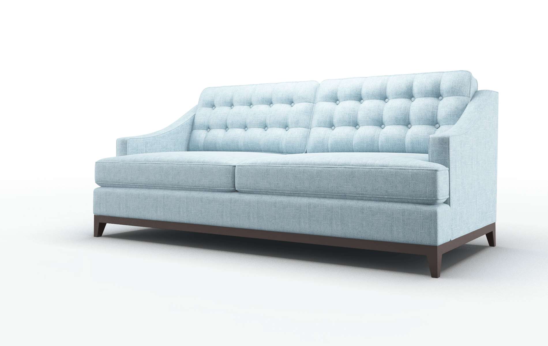 Geneva Atlas Turquoise Sofa espresso legs 4