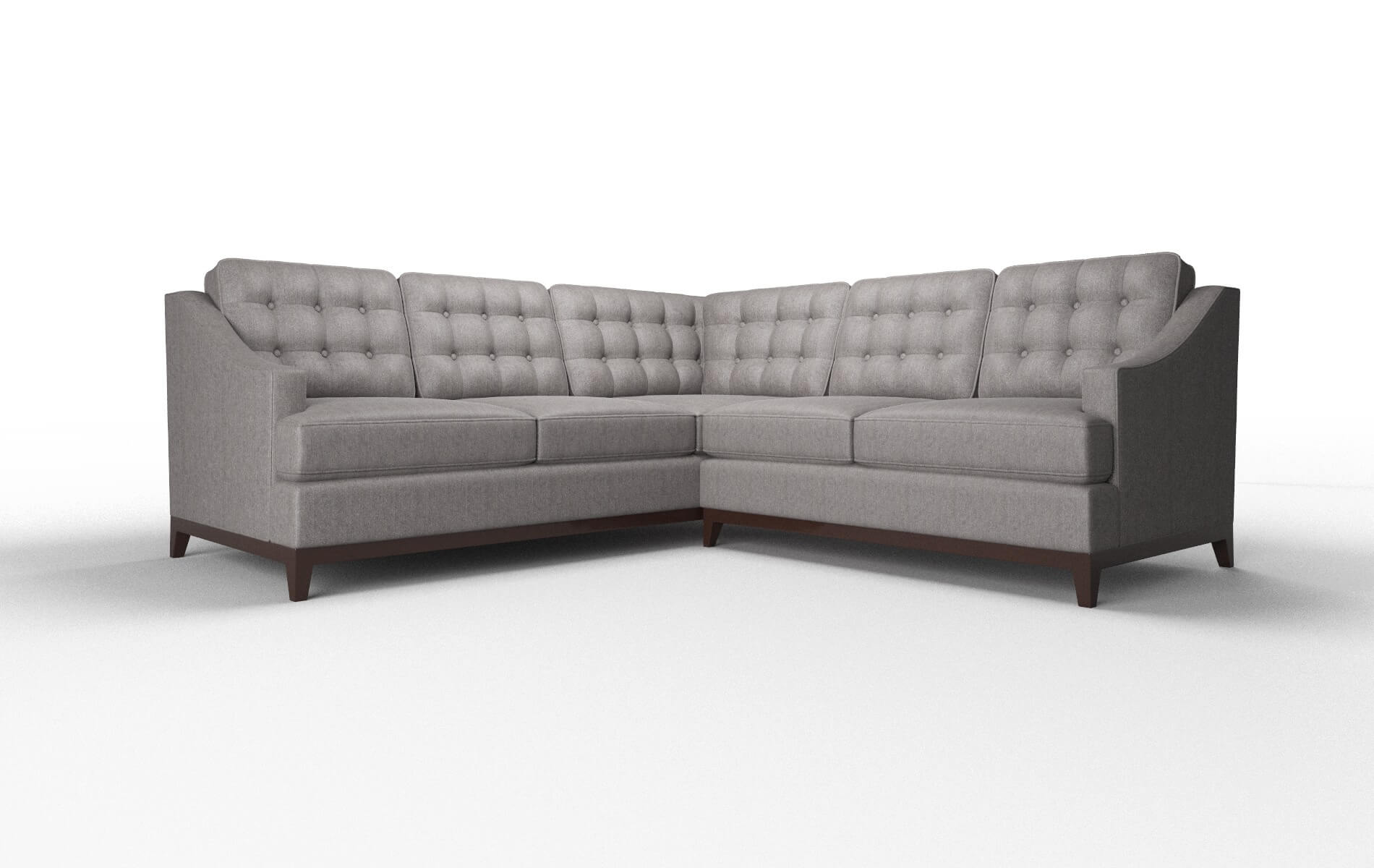 Geneva Atlas_plz Silver Sectional espresso legs 1