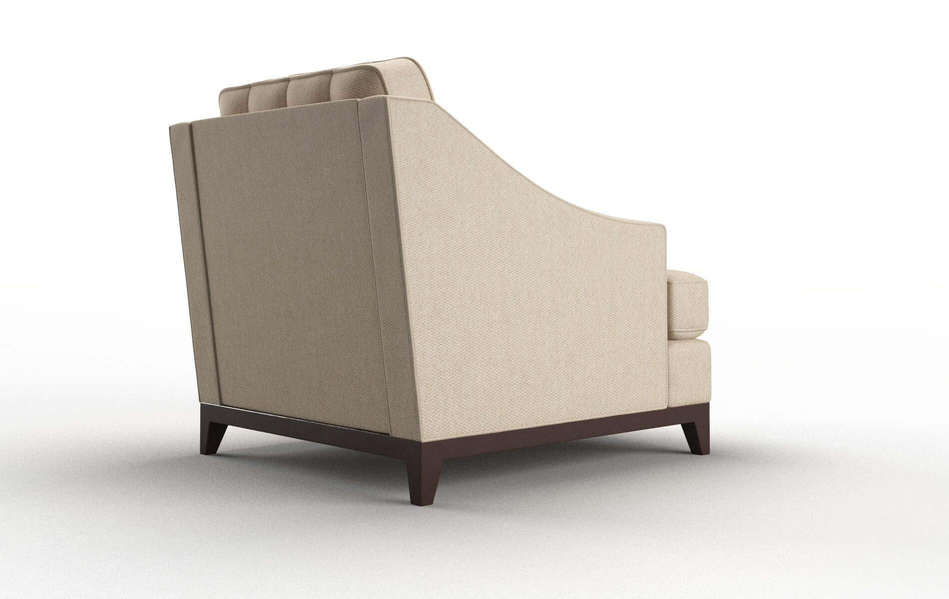 Geneva Avenger Burlap Chair espresso legs 5