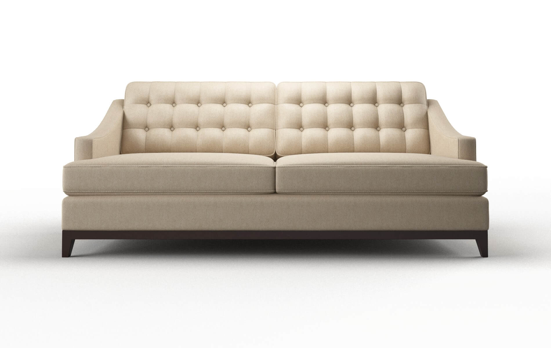 Geneva Avenger Burlap Sofa espresso legs 1