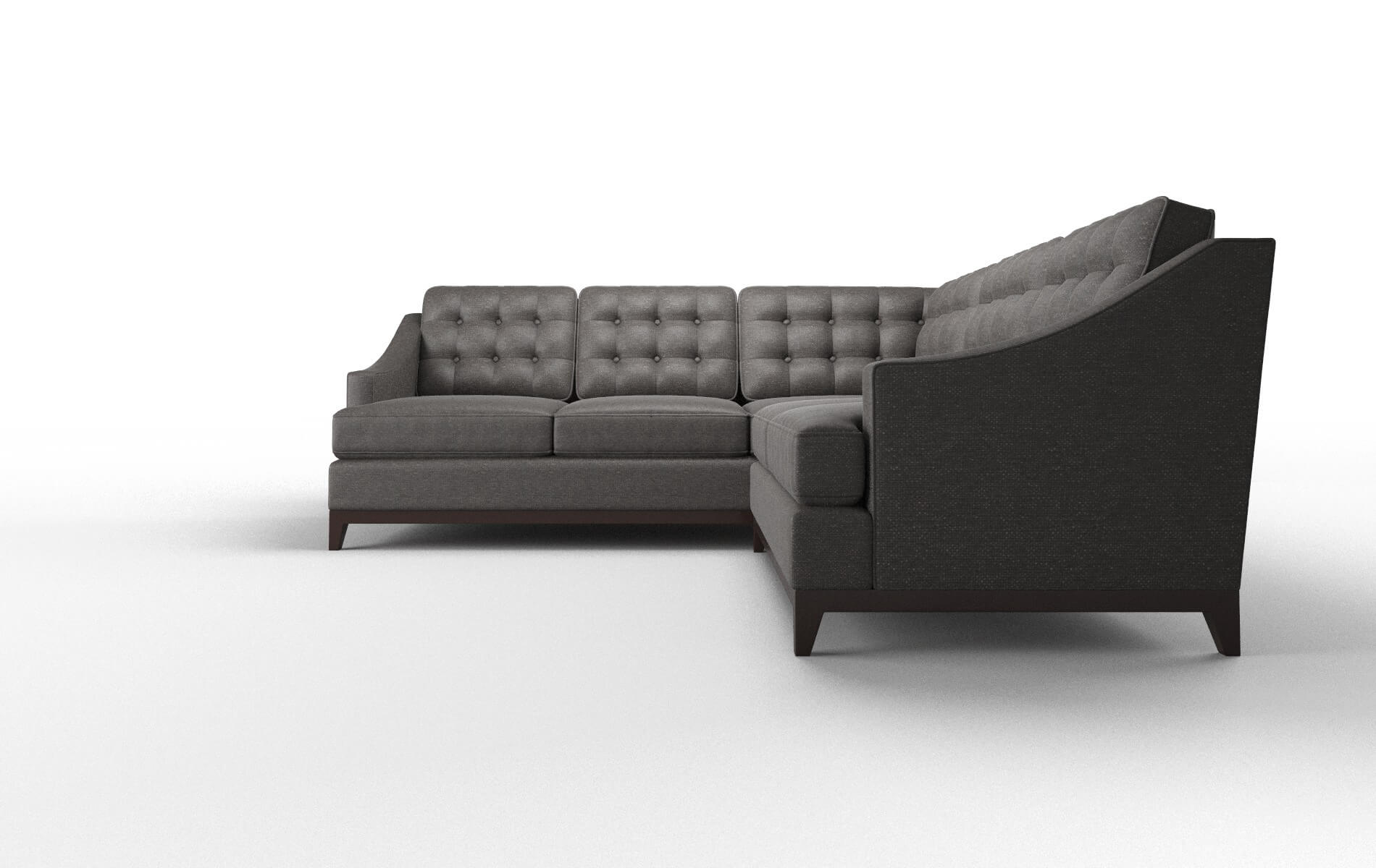 Geneva Avenger Denim Sectional espresso legs 5