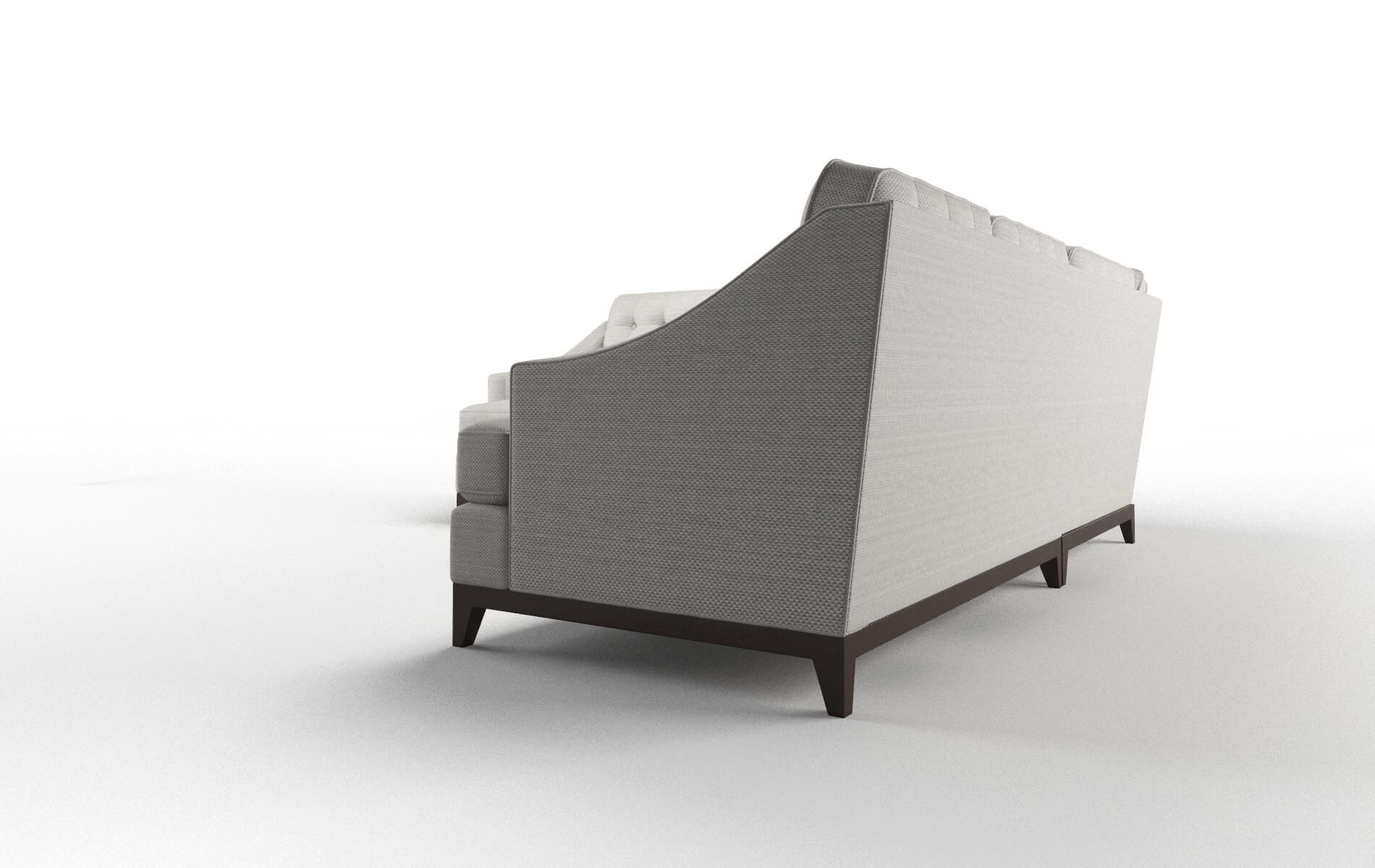 Geneva Avenger Dolphin Sectional espresso legs 4