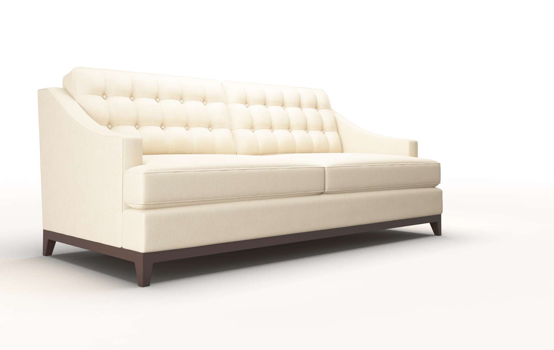 Geneva Bella Buckwheat Sofa espresso legs 2