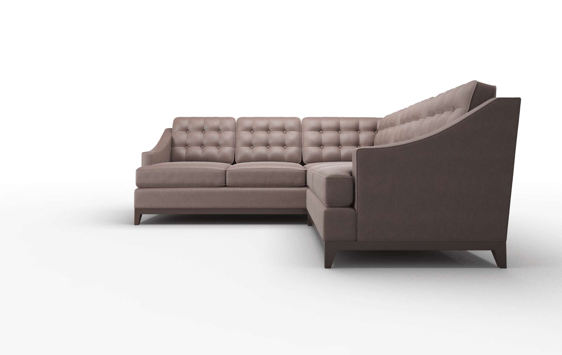 Geneva Bella Espresso Sectional espresso legs 5