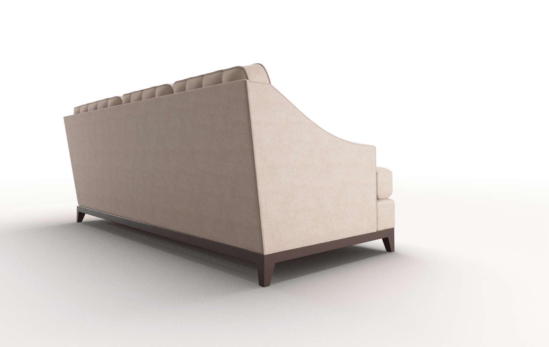 Geneva Bella Pewter Sectional espresso legs 3