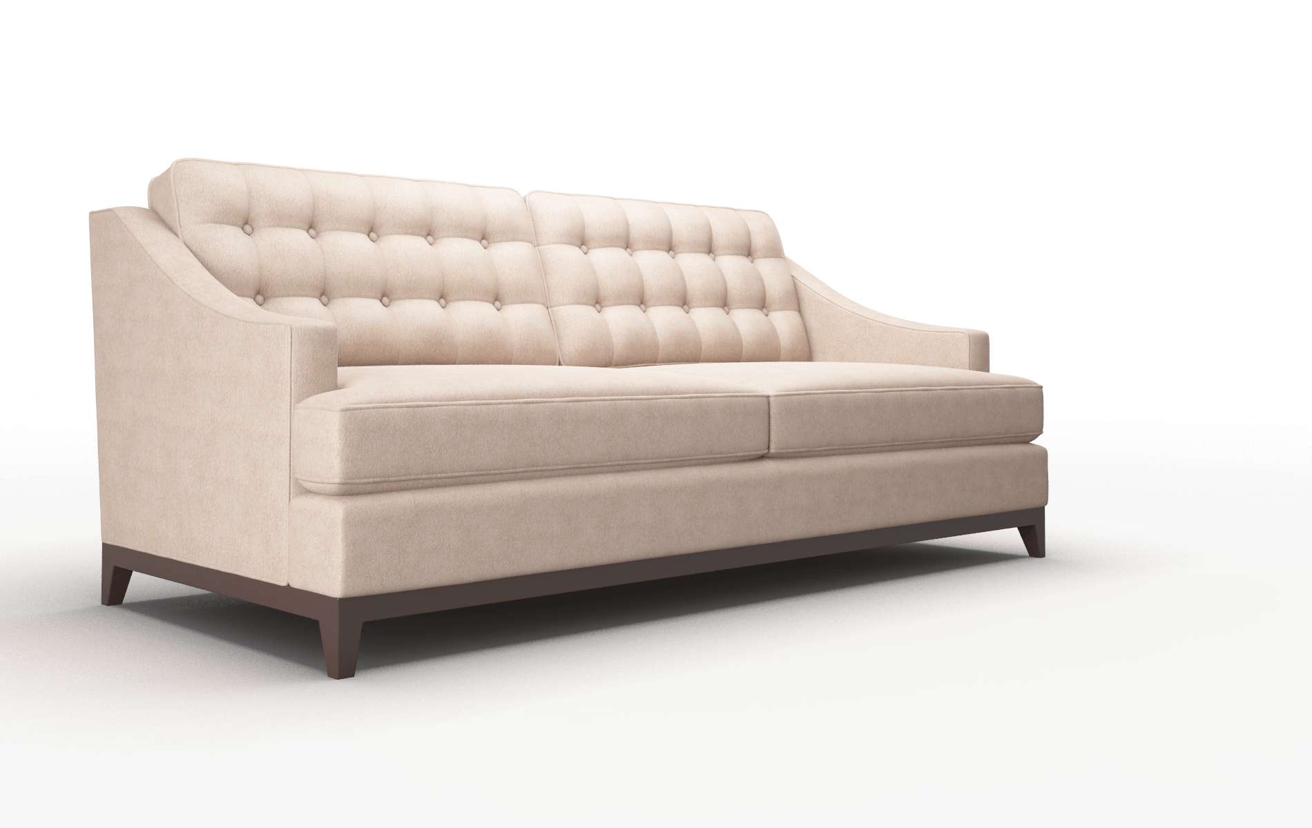 Geneva Bella Pewter Sofa espresso legs 2