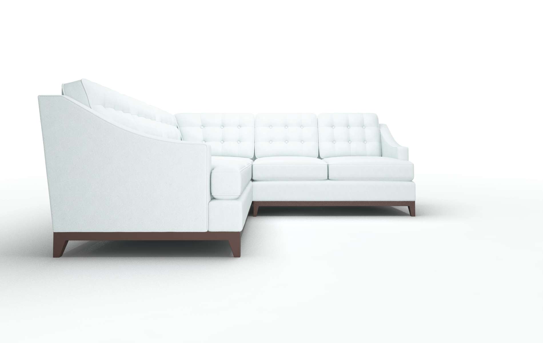 Geneva Bella Skylight Sectional espresso legs 2