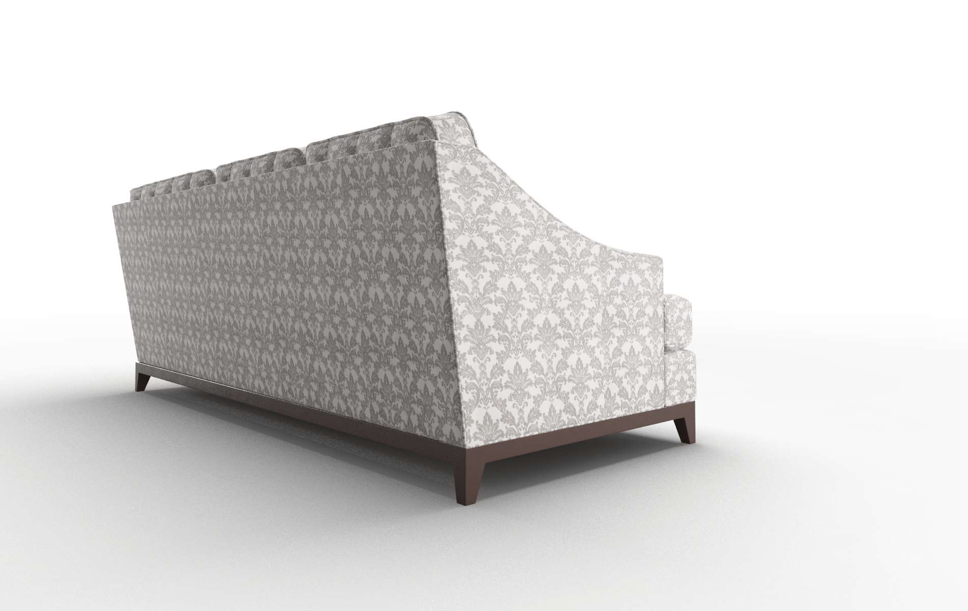 Geneva Bergamo Dove Sectional espresso legs 3