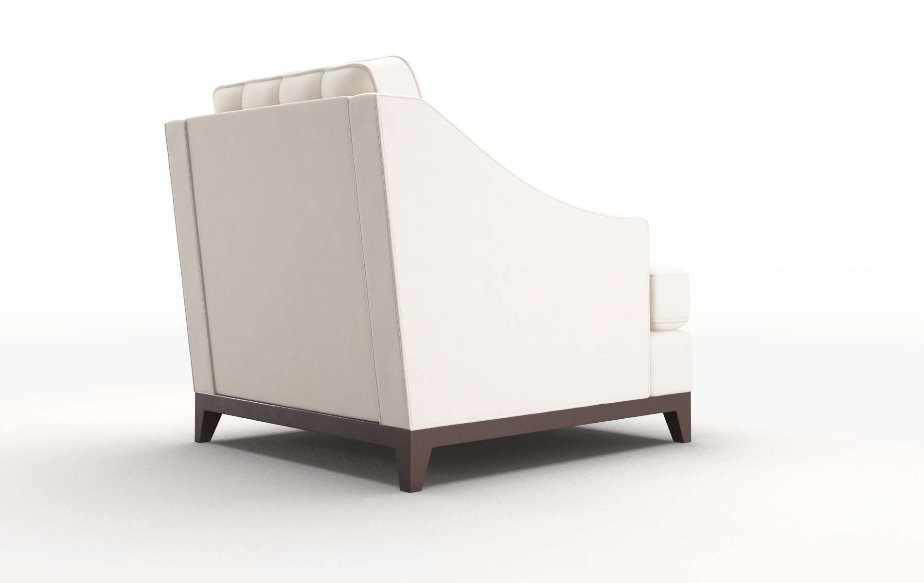 Geneva Blanche Milky Chair espresso legs 5