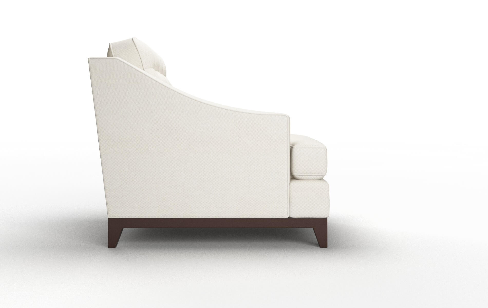 Geneva Bungalow Ivory Chair espresso legs 3