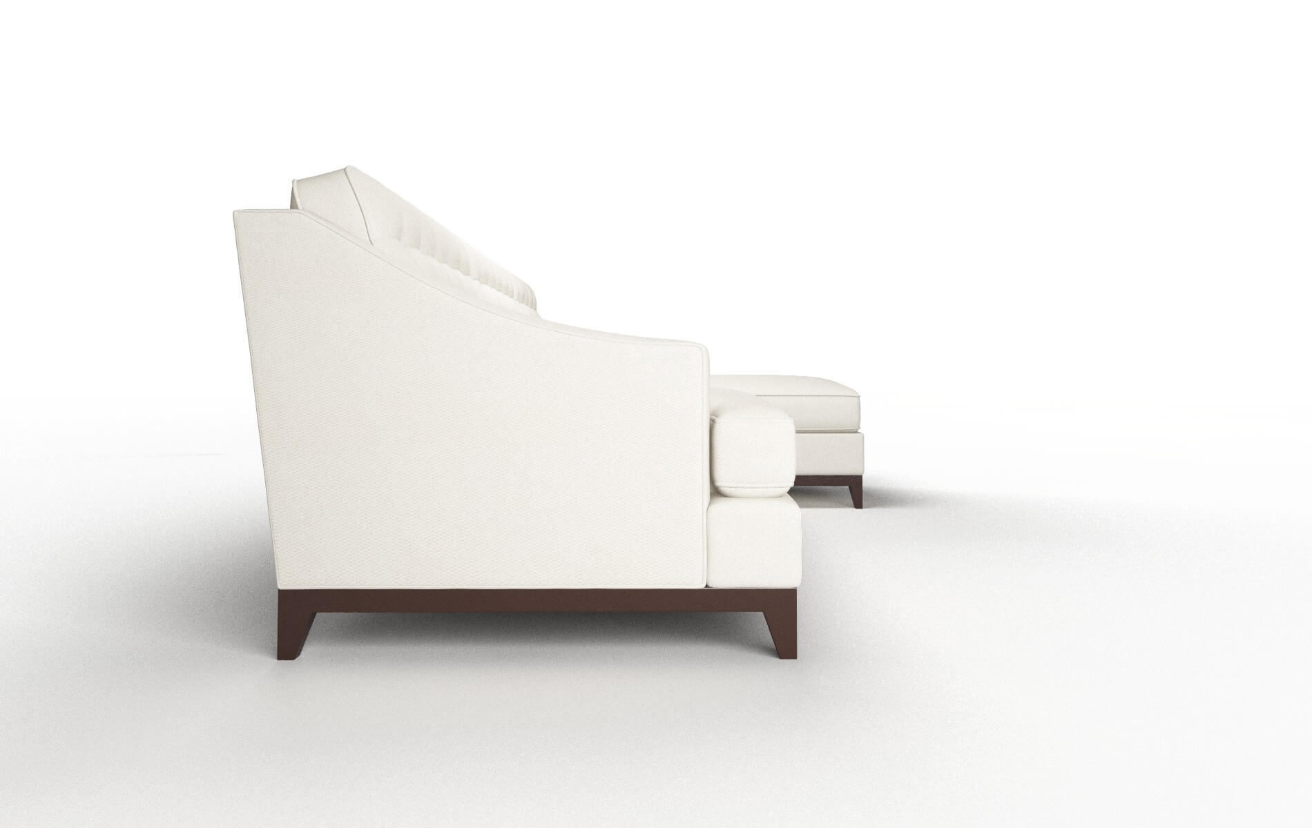 Geneva Bungalow Ivory Panel espresso legs 3