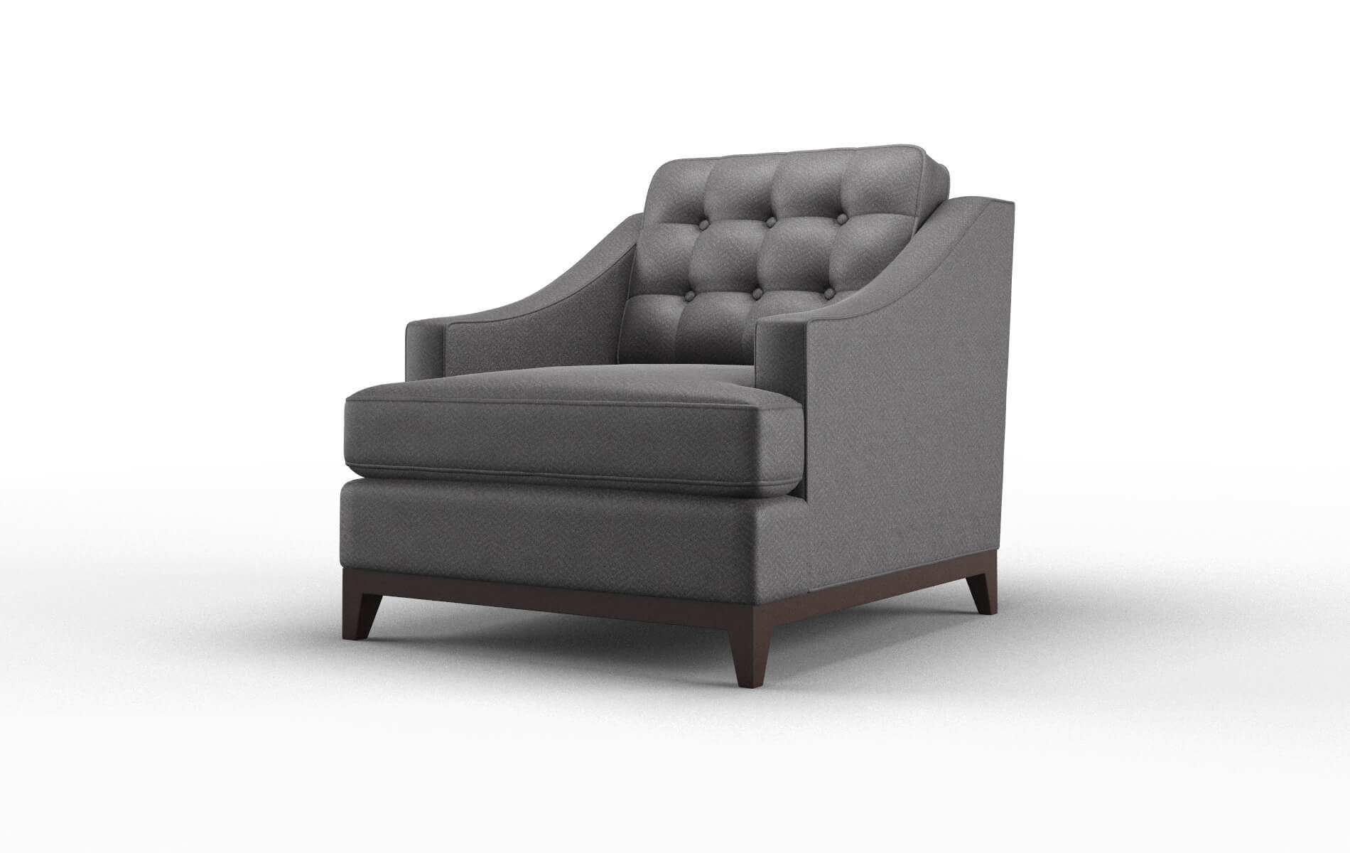 Geneva Catalina Charcoal Chair espresso legs 4