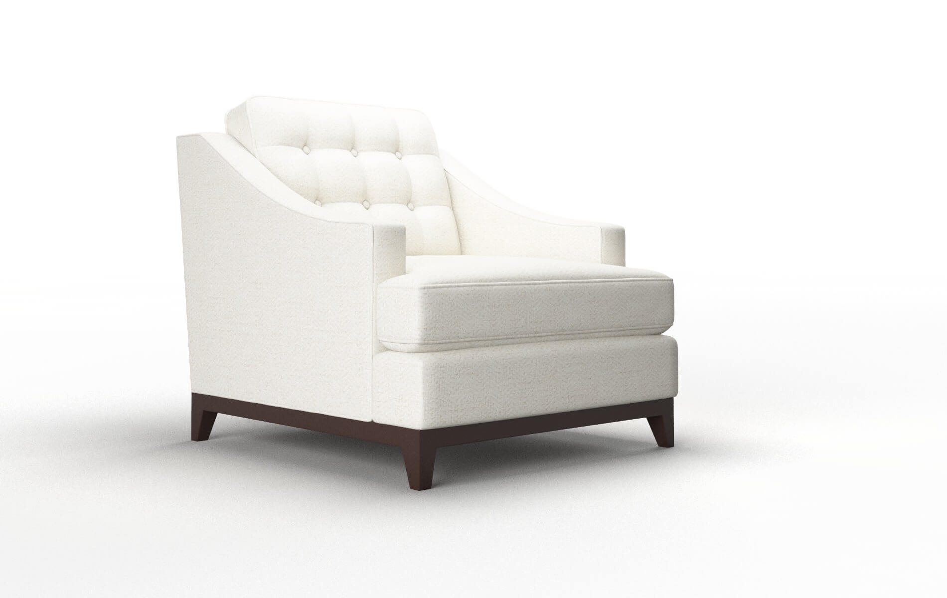 Geneva Catalina Ivory Chair espresso legs 2