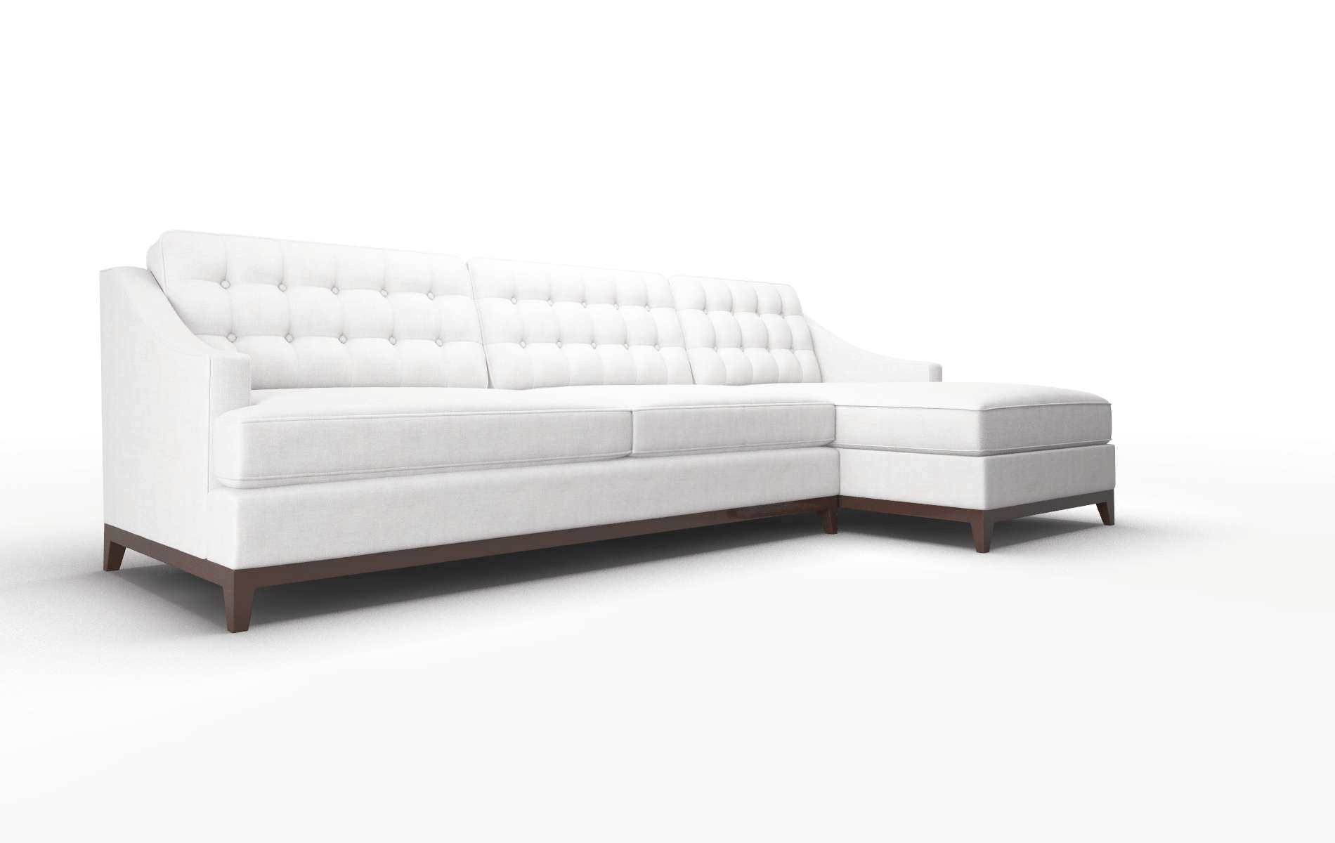 Geneva Catalina Ivory Panel espresso legs 2
