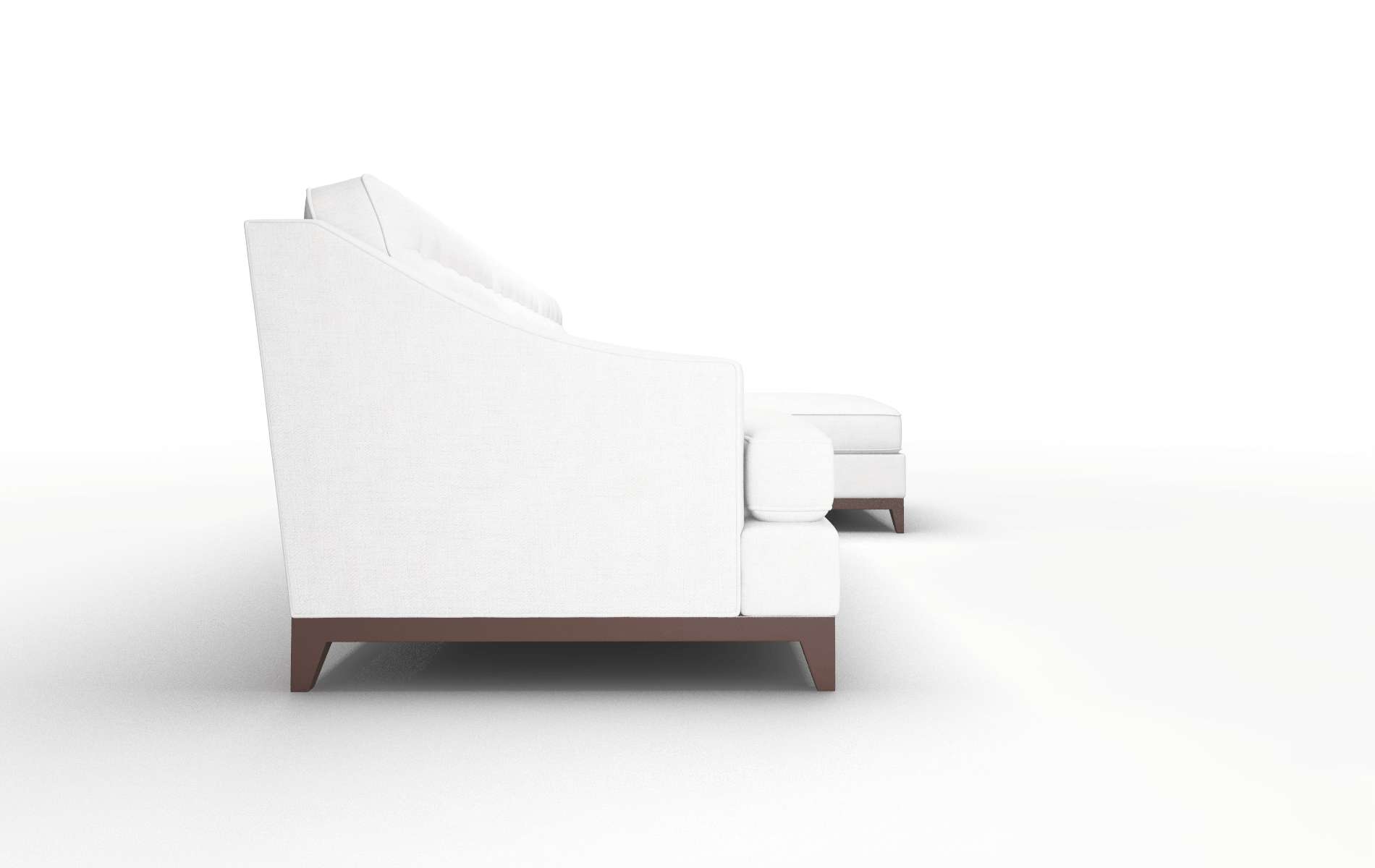 Geneva Catalina Ivory Panel espresso legs 3