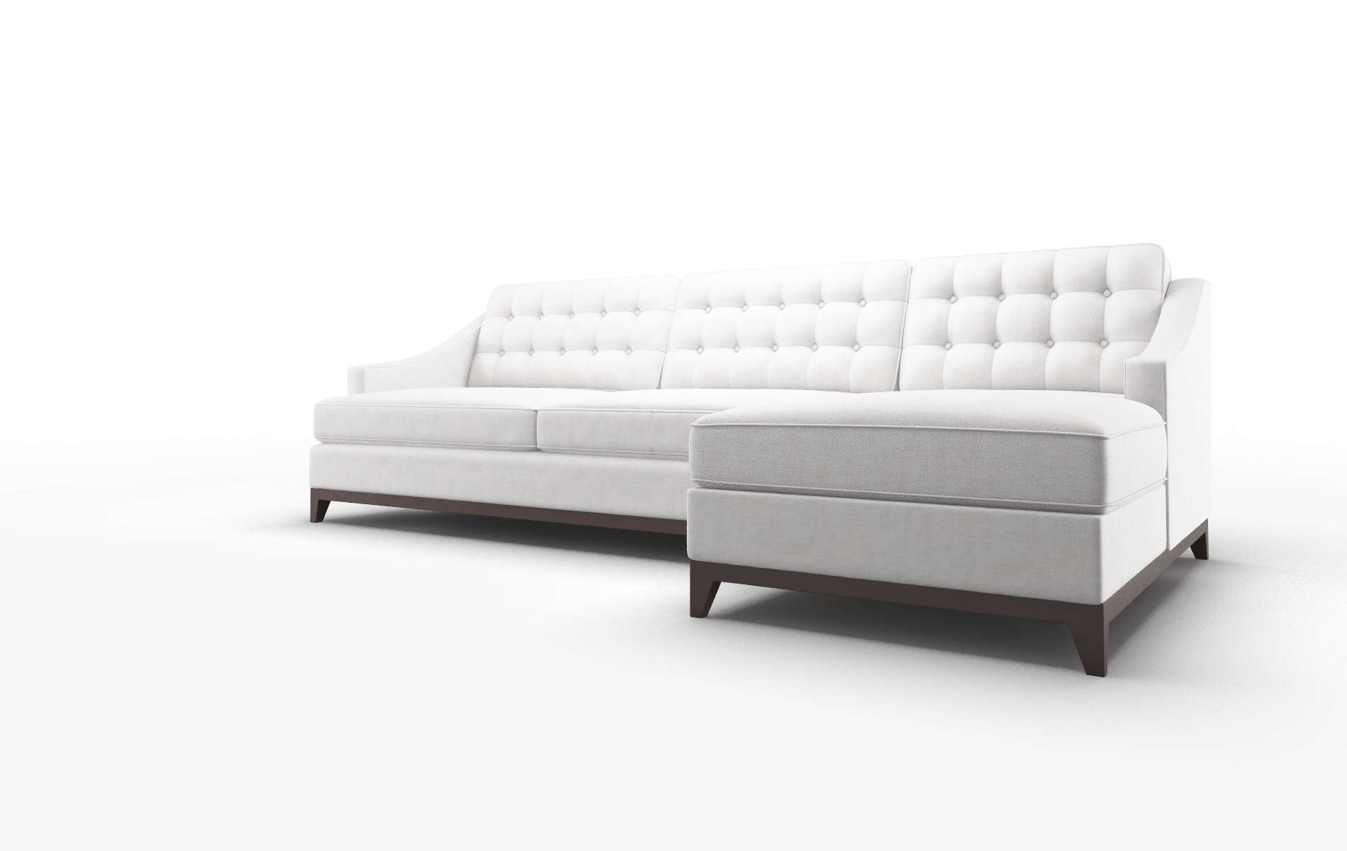 Geneva Catalina Ivory Panel espresso legs 4