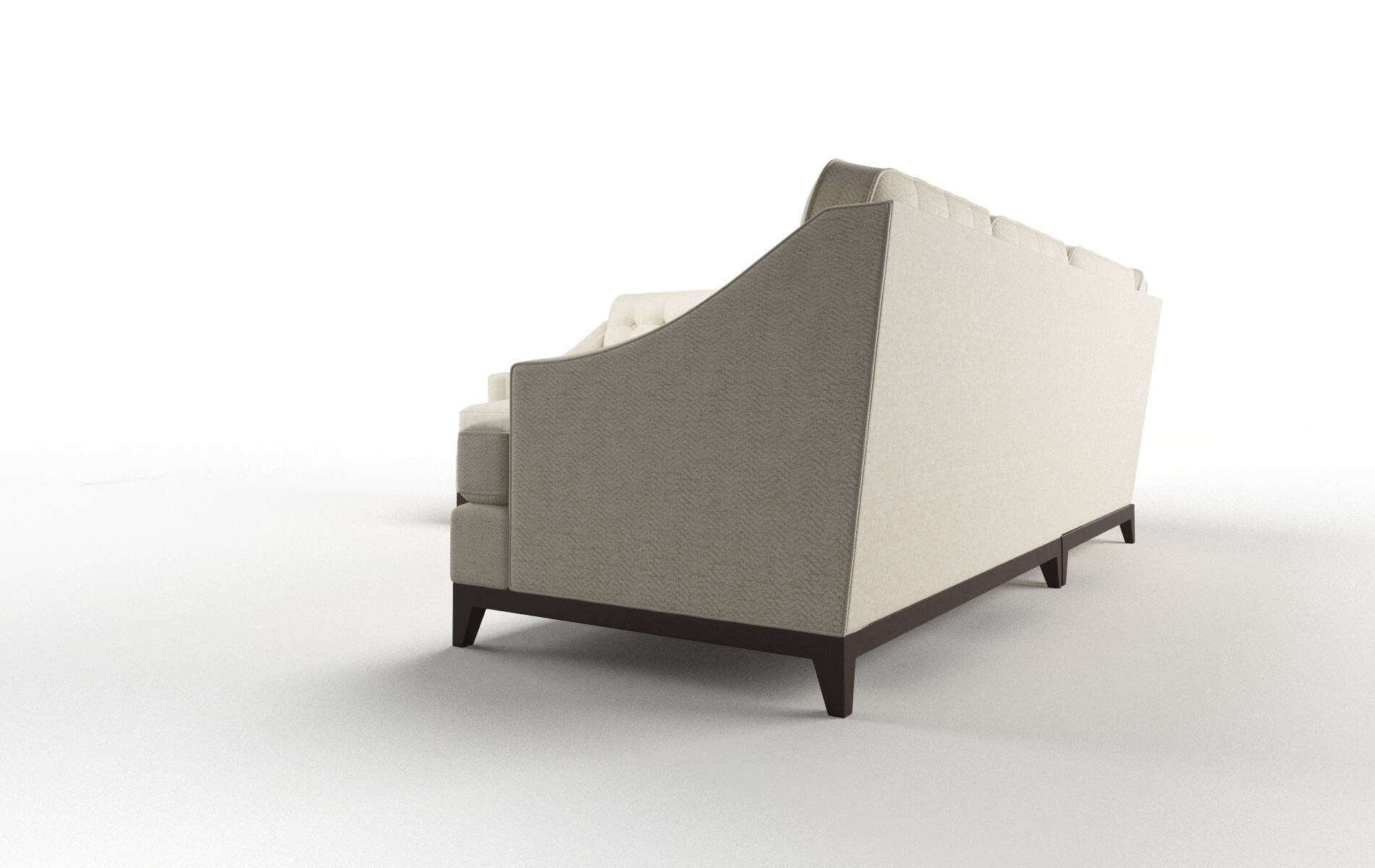 Geneva Catalina Wheat Sectional espresso legs 4