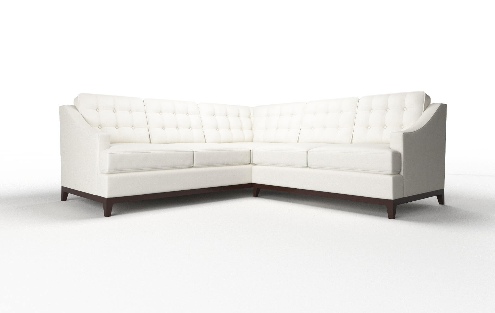 Geneva Chance Bone Sectional espresso legs 1