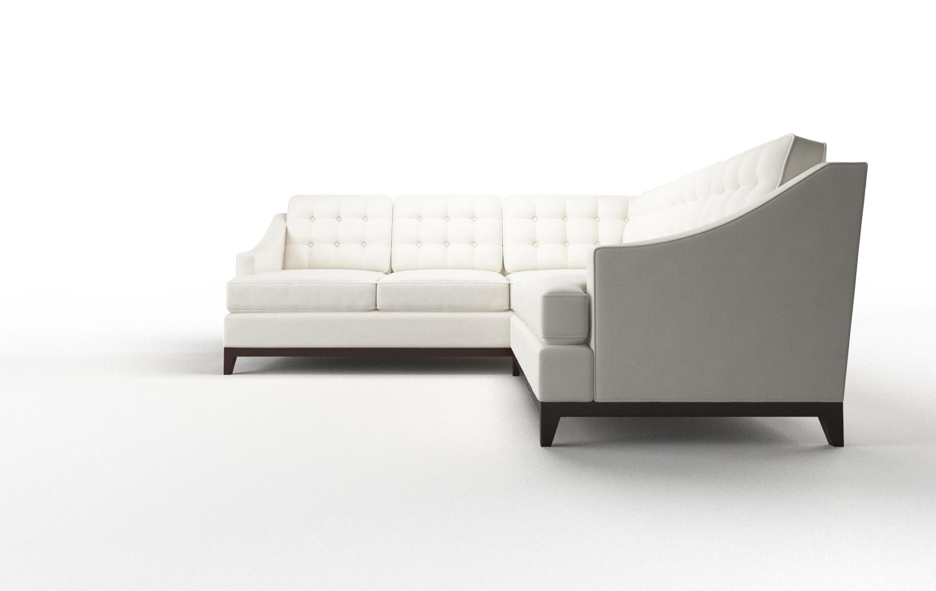 Geneva Chance Bone Sectional espresso legs 5