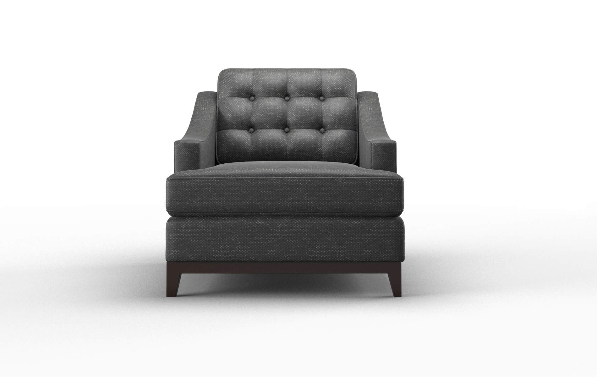 Geneva Chance denim Chair Espresso Legs  1
