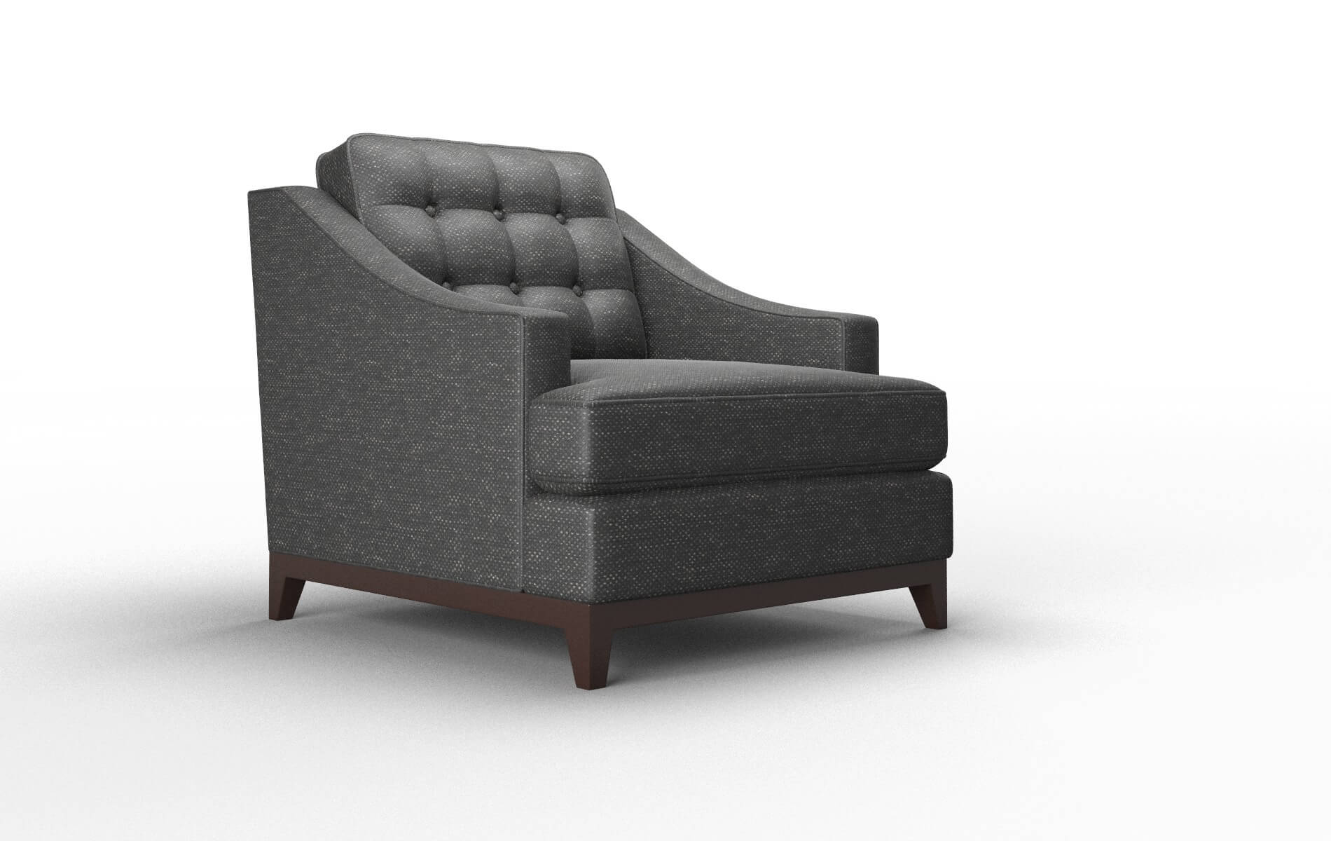 Geneva Chance Denim Chair espresso legs 2
