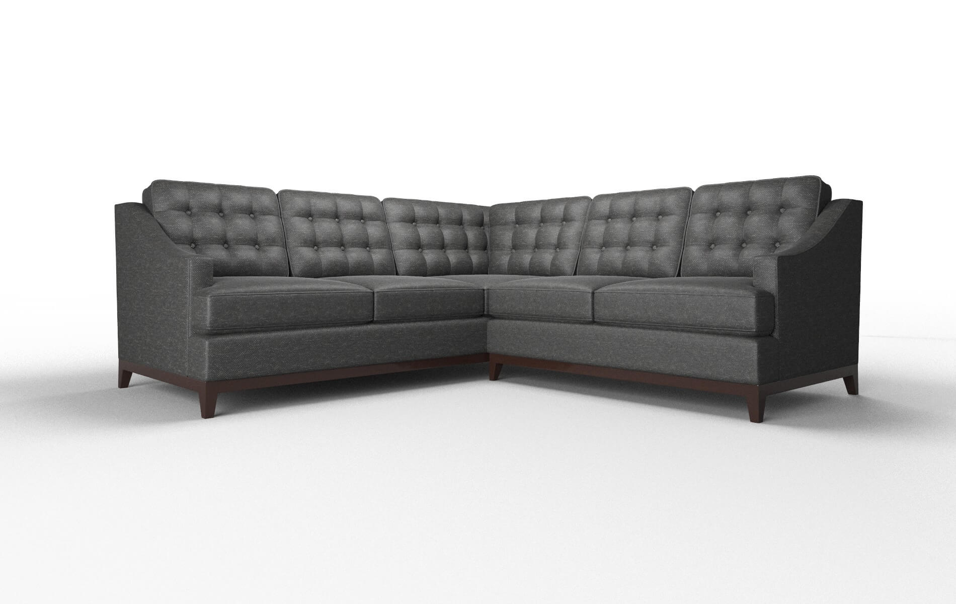 Geneva Chance denim Sectional Espresso Legs  1