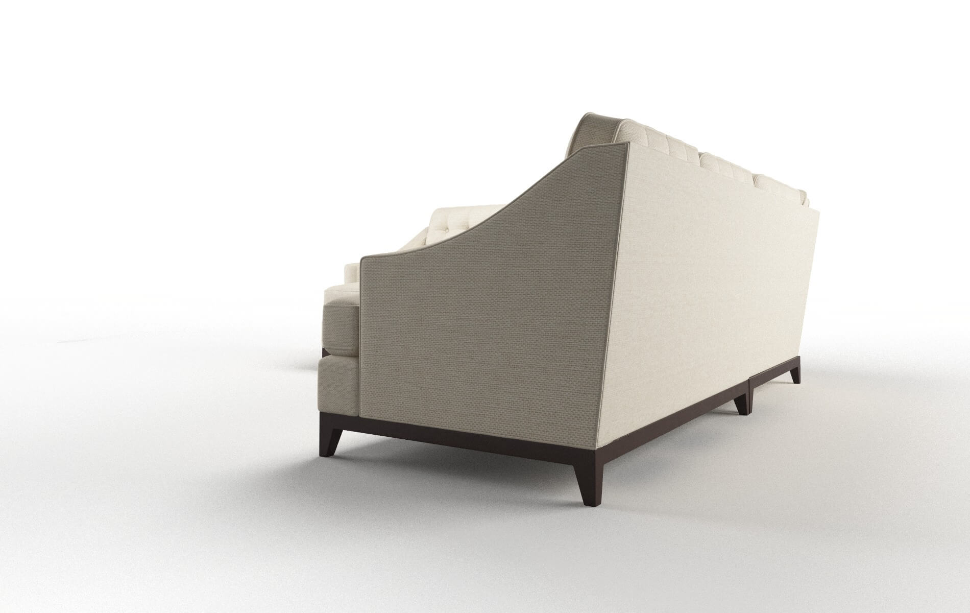 Geneva Chance Sand Sectional espresso legs 4