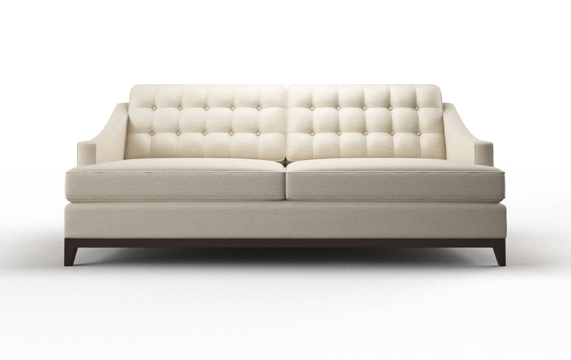 Geneva Chance Sand Sofa espresso legs 1