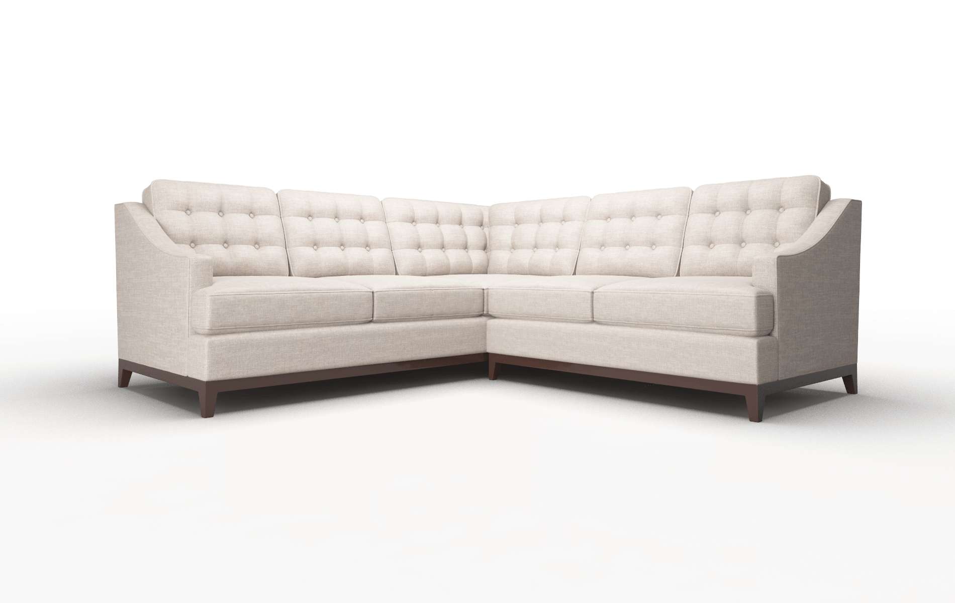 Geneva Clyde dolphin Sectional Espresso Legs  1