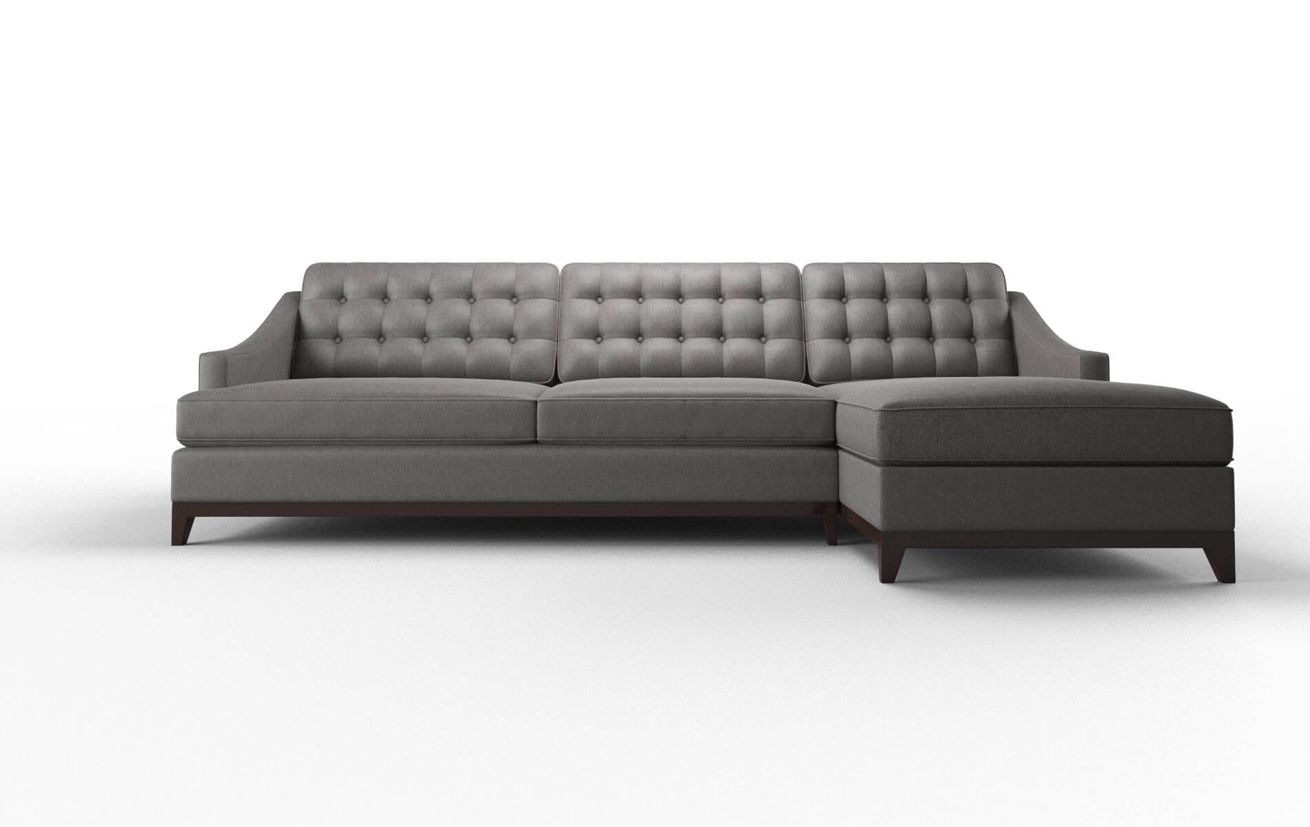 Geneva Cosmo Charcoal Panel espresso legs 1