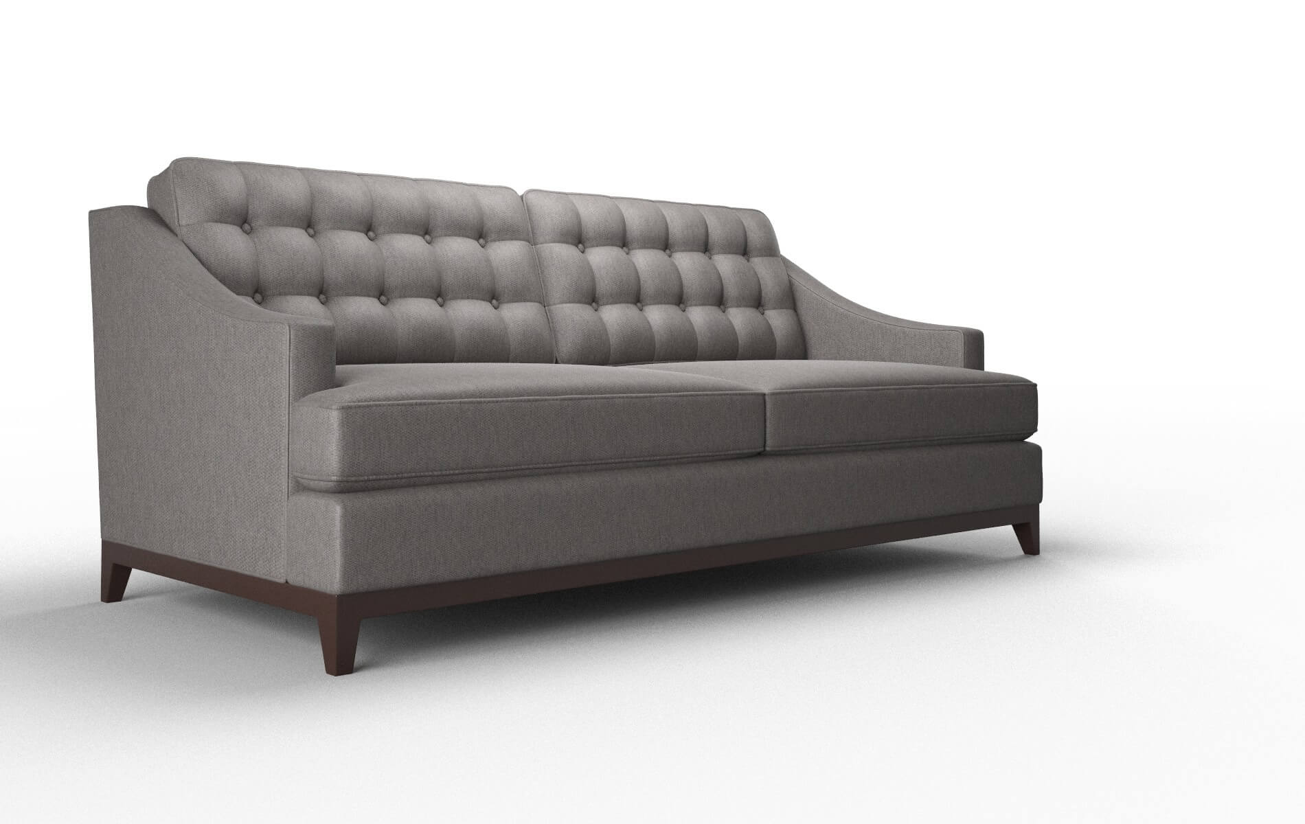 Geneva Cosmo Charcoal Sofa espresso legs 2