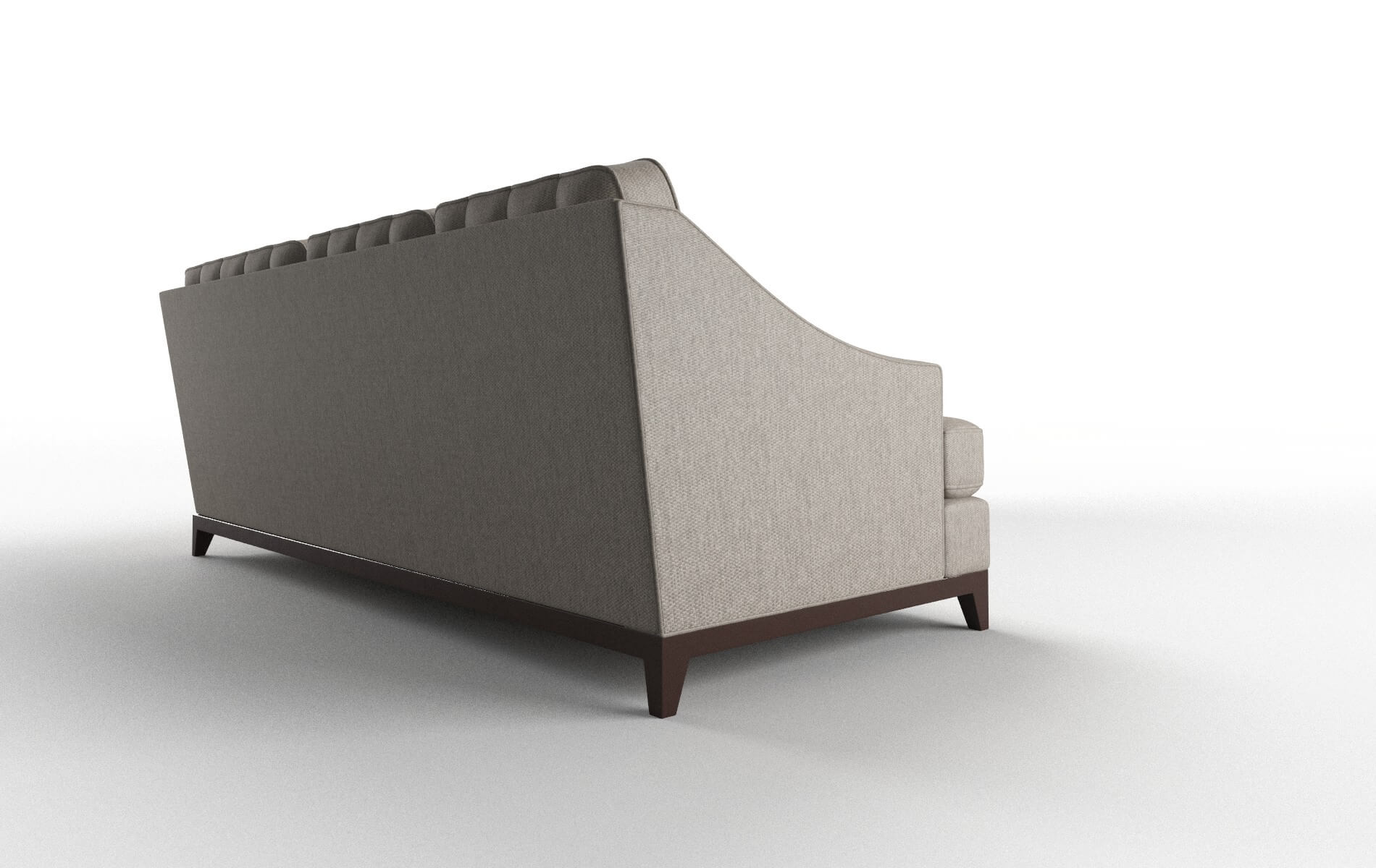 Geneva Cosmo Taupe Sectional espresso legs 3