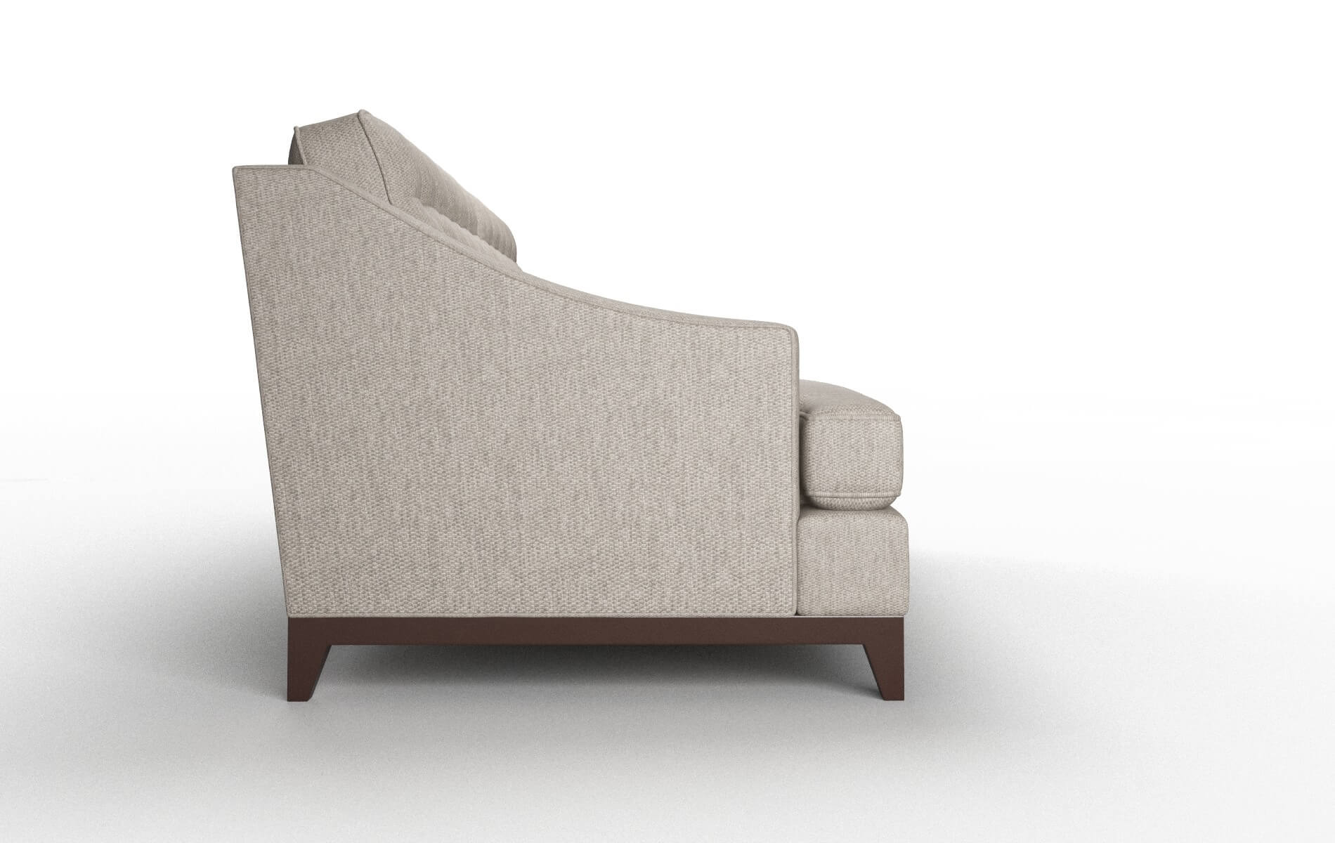 Geneva Cosmo Taupe Sofa espresso legs 3