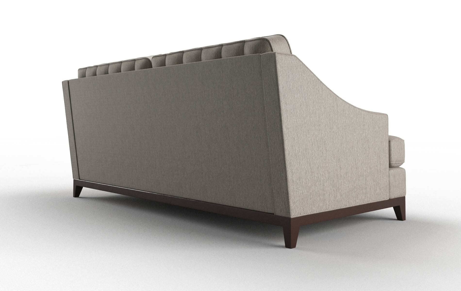 Geneva Cosmo Taupe Sofa espresso legs 4