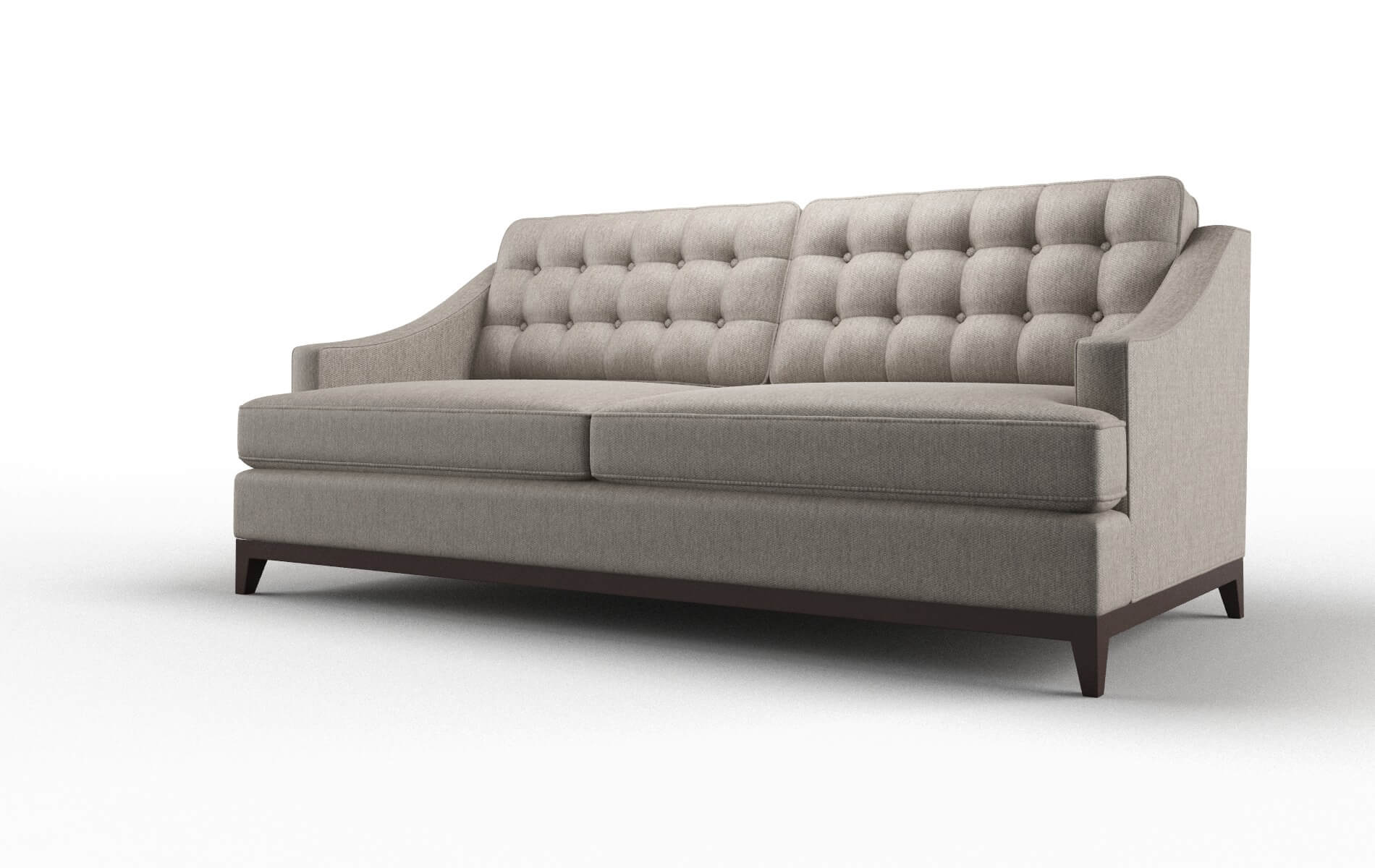Geneva Cosmo Taupe Sofa espresso legs 5