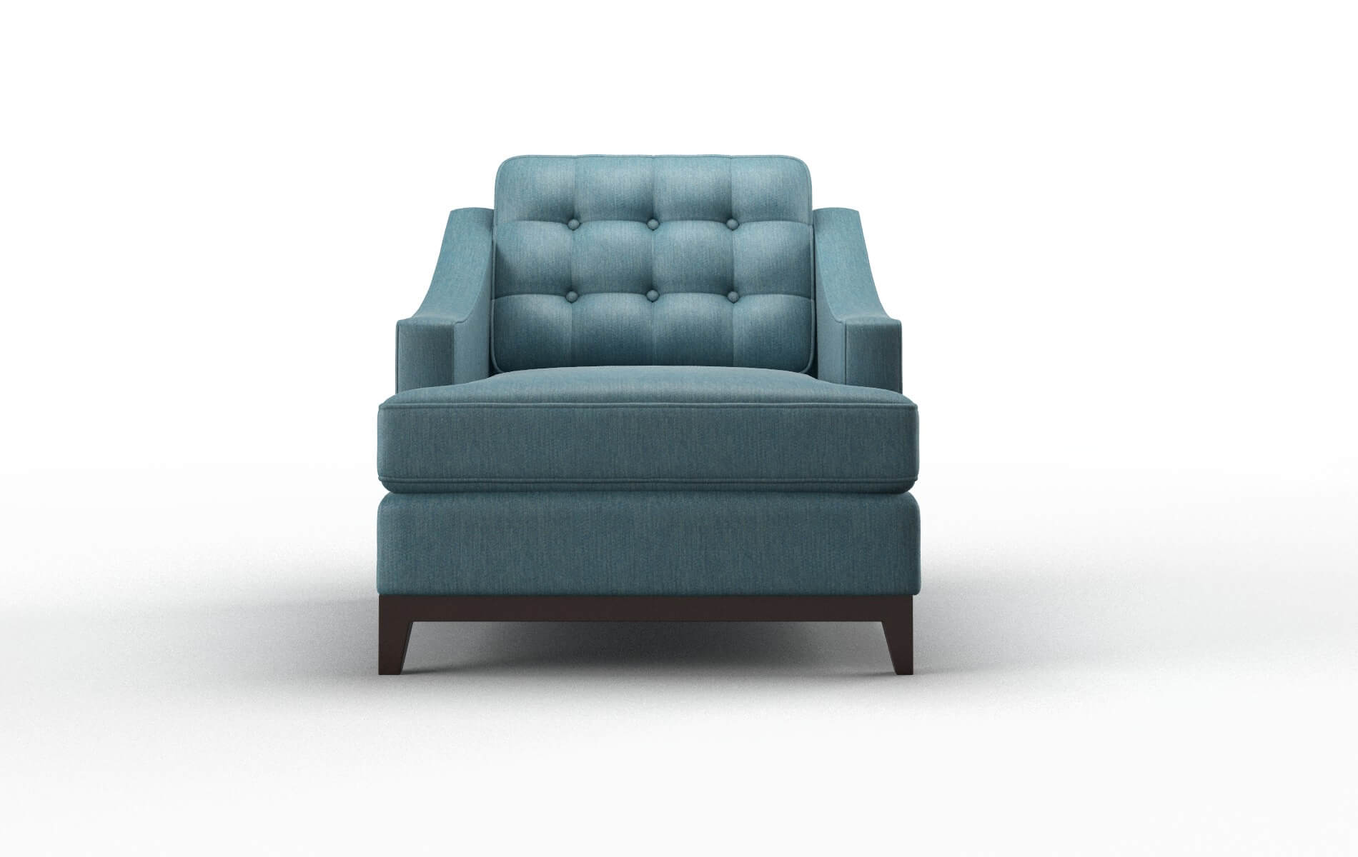 Geneva Cosmo Teal Chair espresso legs 1