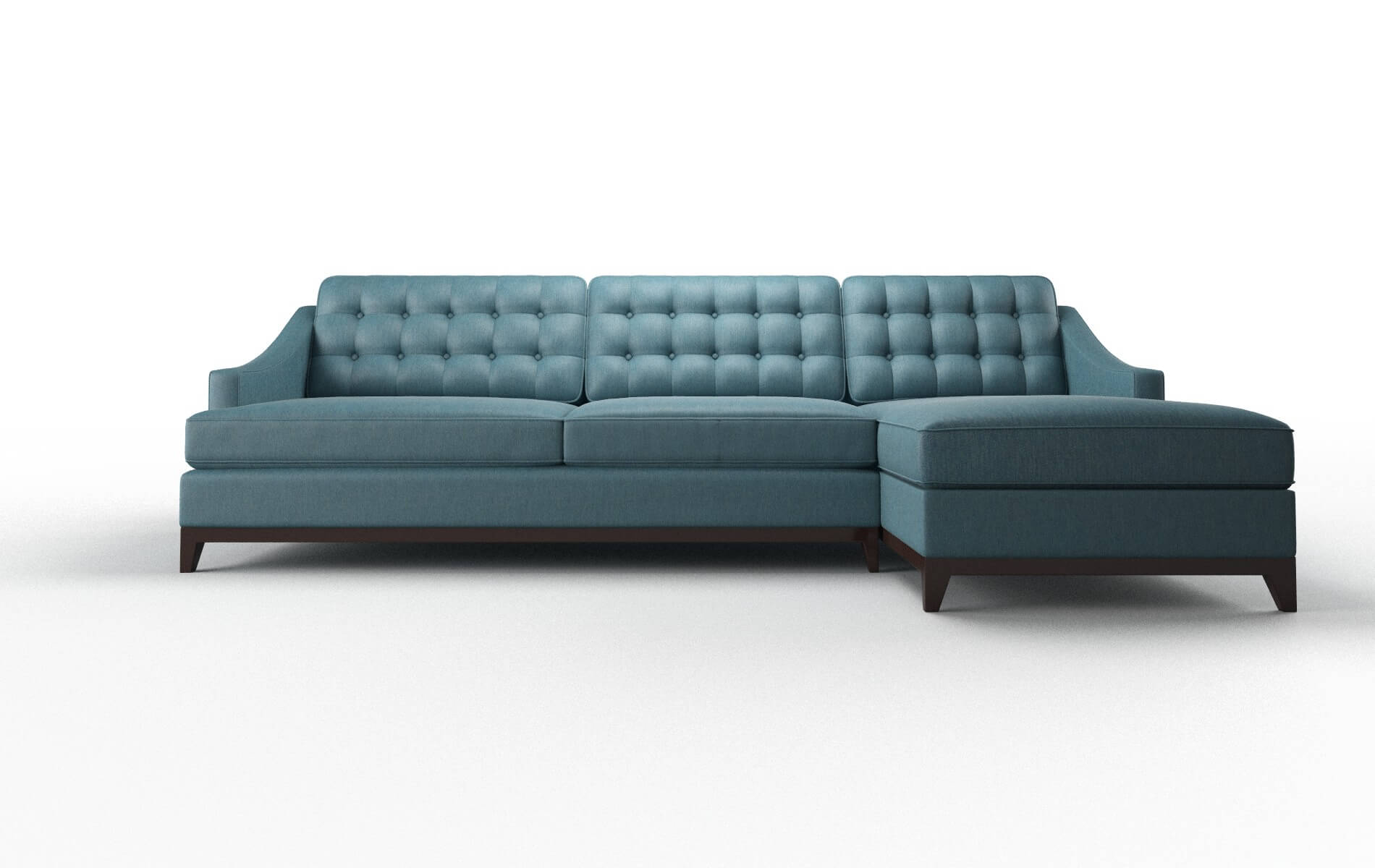 Geneva Cosmo Teal Panel espresso legs 1