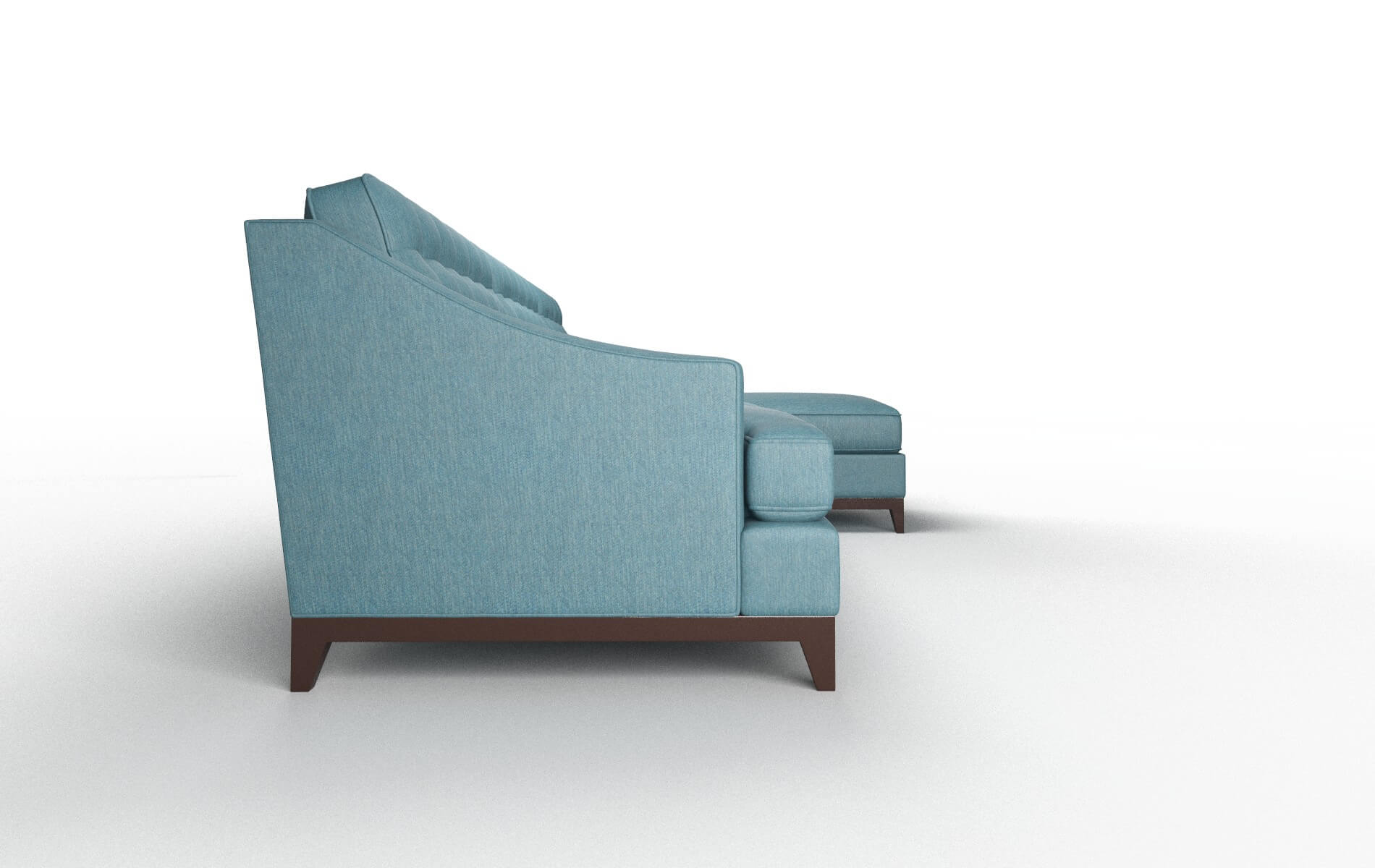 Geneva Cosmo Teal Panel espresso legs 3