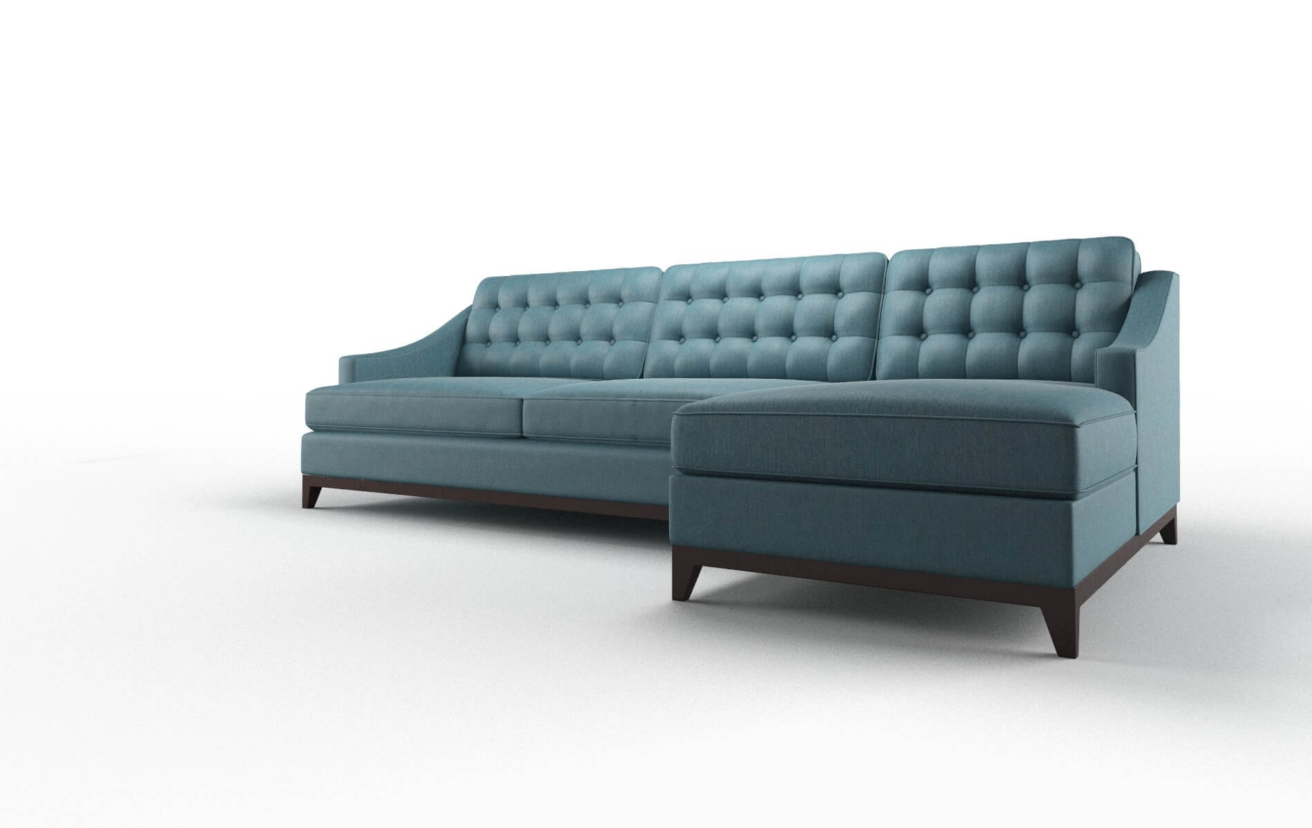 Geneva Cosmo Teal Panel espresso legs 4
