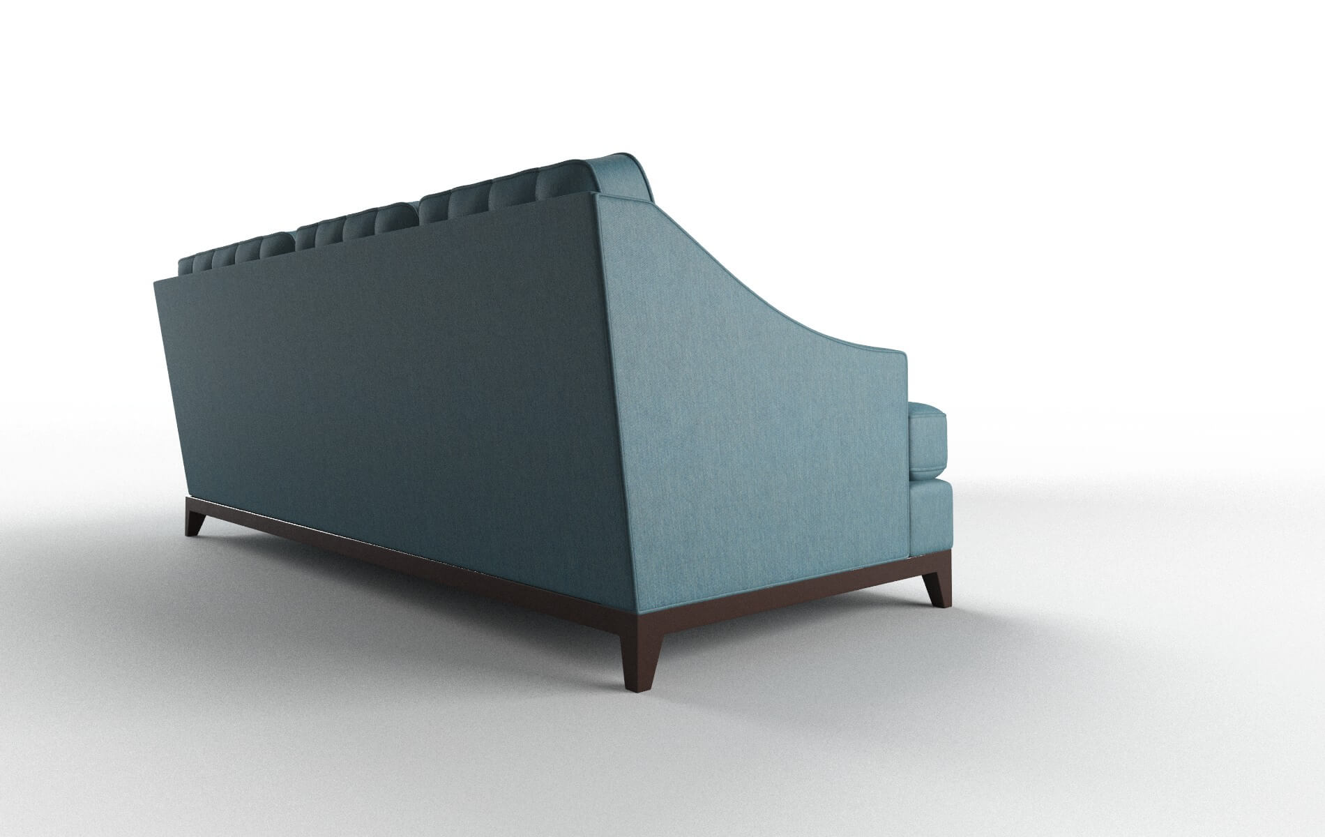 Geneva Cosmo Teal Sectional espresso legs 3