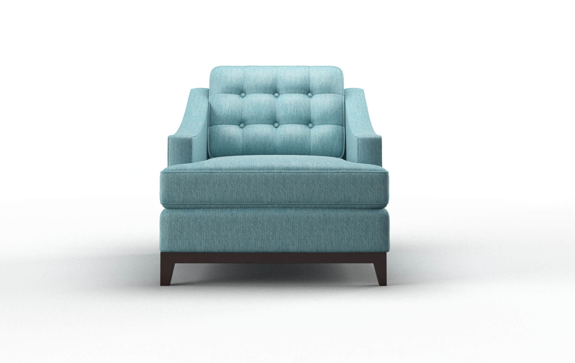 Geneva Cosmo Turquoise Chair espresso legs 1