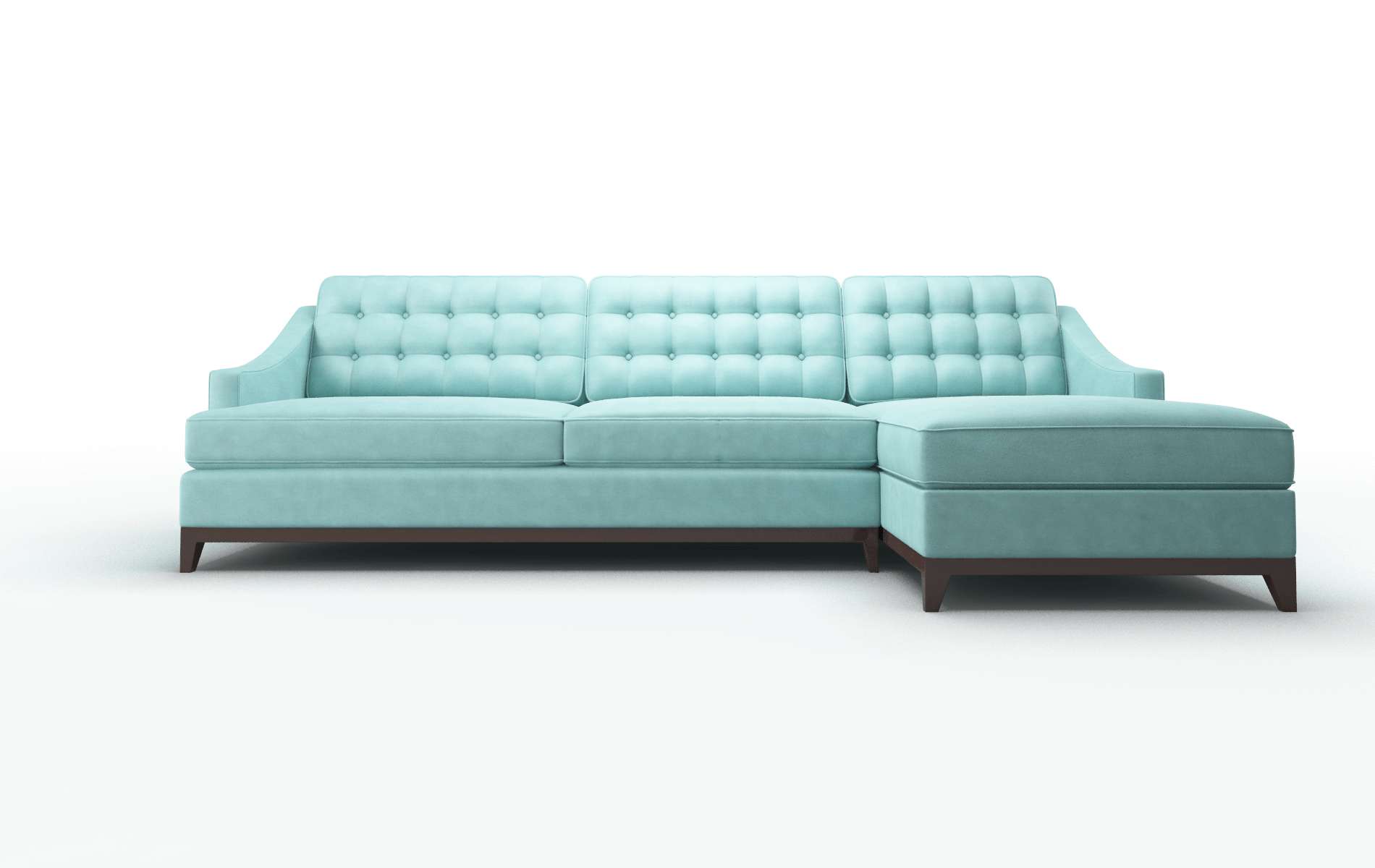 Geneva Curious turquoise Panel Espresso Legs  1